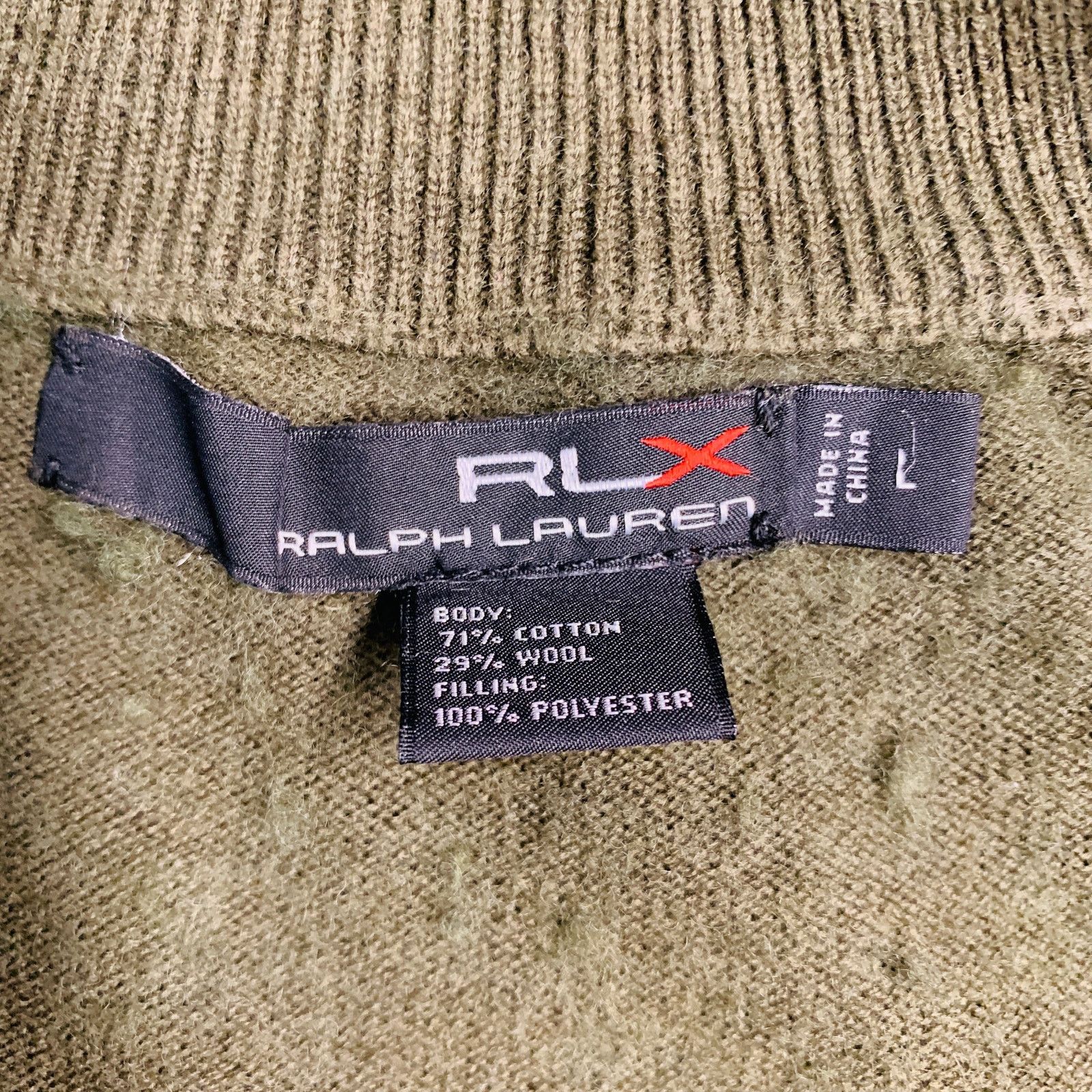 Ralph Lauren RRL by RALPH LAUREN Size L Green Quilted Cotton Wool Jacket Size US L / EU 52-54 / 3 - 7 Thumbnail
