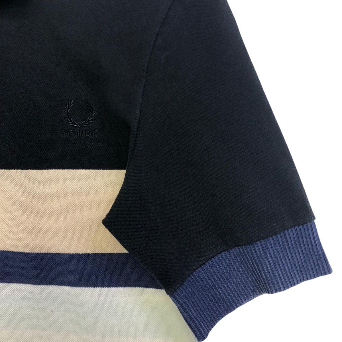 Fred Perry × Raf Simons *Rare!! FRED PERRY x RAF SIMONS stripe polo tee Size US S / EU 44-46 / 1 - 6 Thumbnail