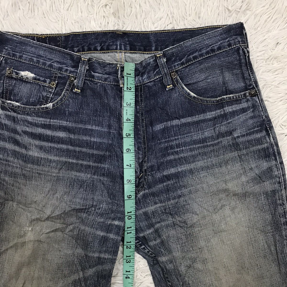 Levi's Vintage Levis 502 Distressed Design Denim Jeans Size US 32 / EU 48 - 23 Thumbnail