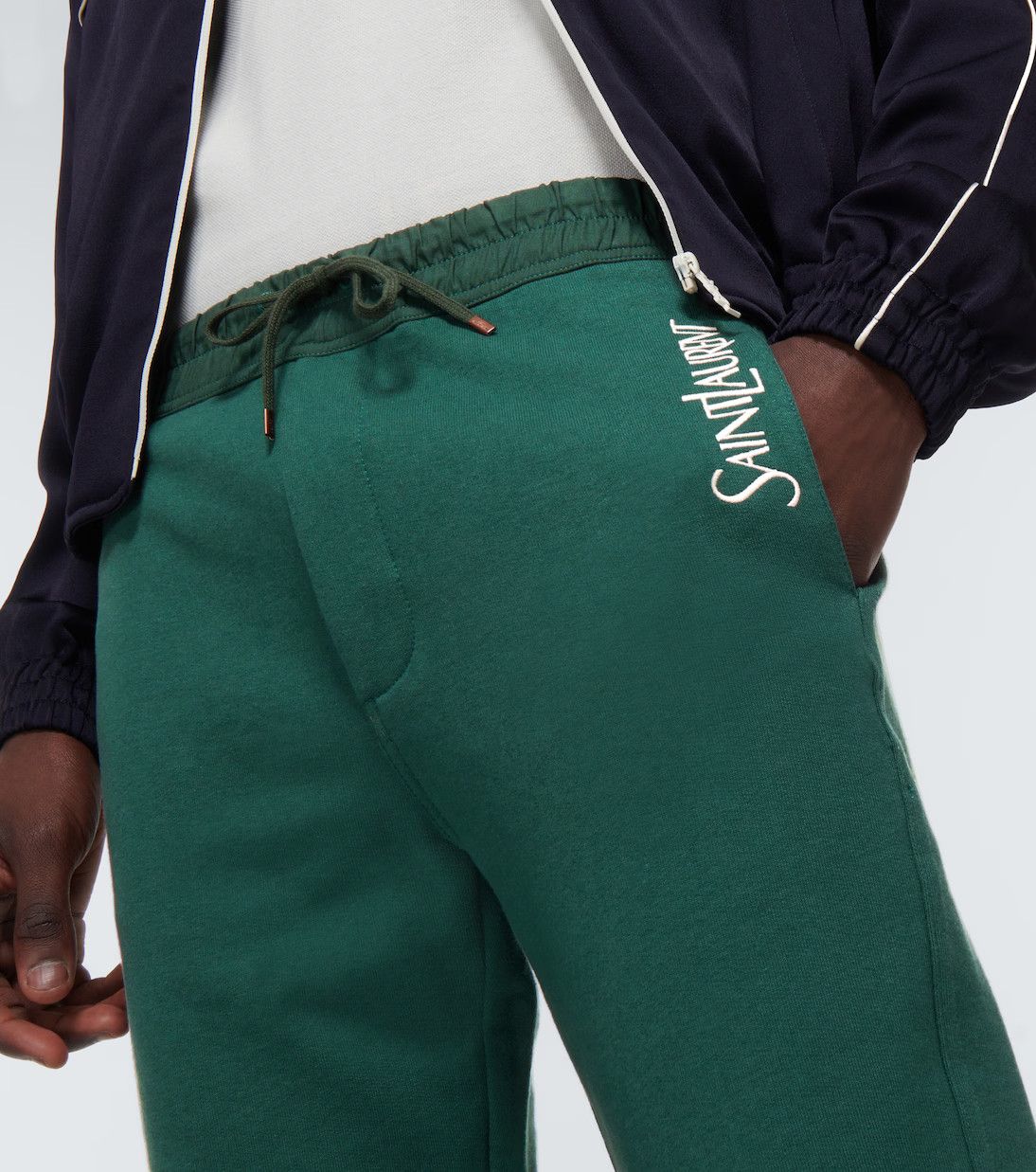 Saint Laurent Paris Saint Laurent Classic Logo Sweatpants Size US 30 / EU 46 - 2 Thumbnail