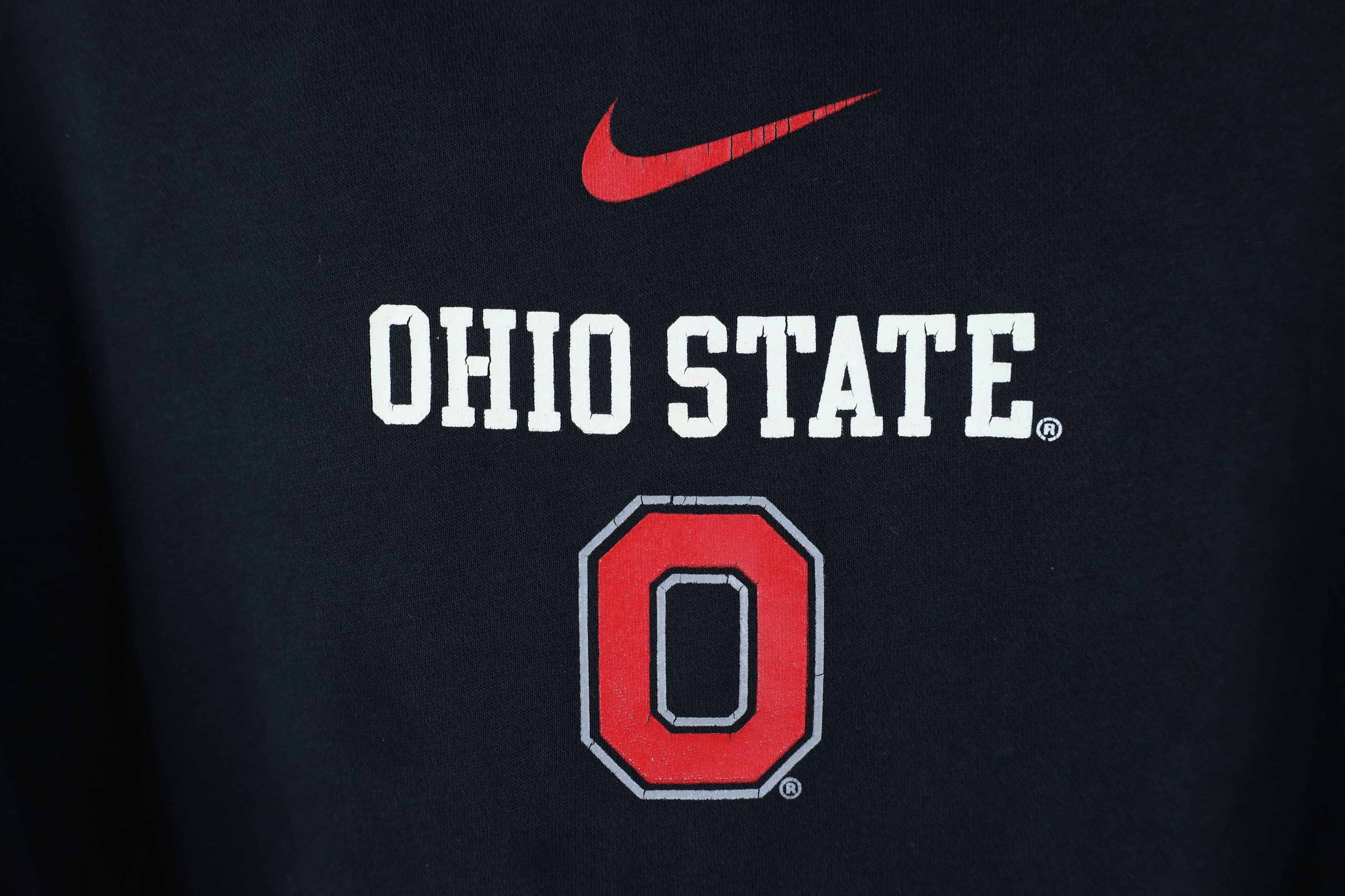 Nike × Vintage Vintage Nike Swoosh Ohio State University Hoodie Black Size US L / EU 52-54 / 3 - 4 Thumbnail
