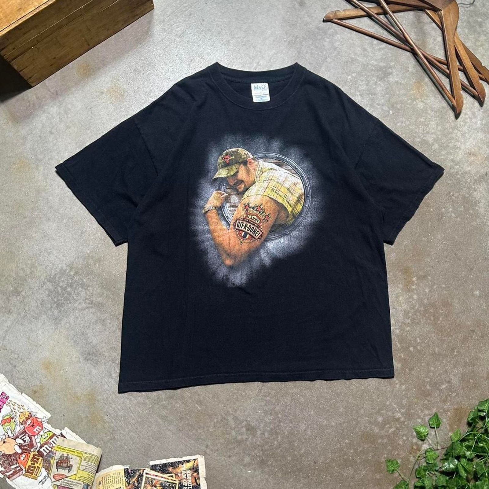 Hanes Vintage Y2K Larry The Cable Guy "Git-R-Done!" Tee WWE Shirt Size US XL / EU 56 / 4 - 1 Thumbnail