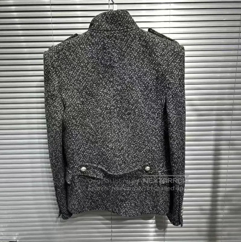 Balmain Balmain Multicolor Wool Blend Short Coat . Size US S / EU 44-46 / 1 - 2 Thumbnail