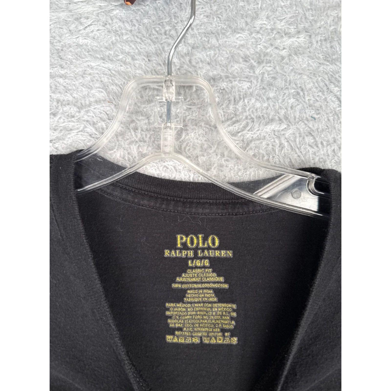 Ralph Lauren Ralph Lauren Shirt Adult Large Black Short Sleeve Crew Neck Cotton Jersey Embroidered Logo Classic Designer Sports Mens Size US L / EU 52-54 / 3 - 6 Thumbnail