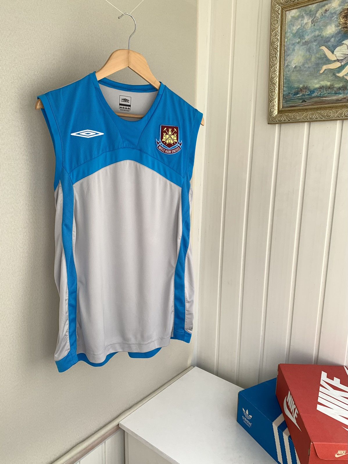 Umbro Umbro WEST HAM Vintage 2008-2009 Training Jersey Size L Size US L / EU 52-54 / 3 - 1 Thumbnail