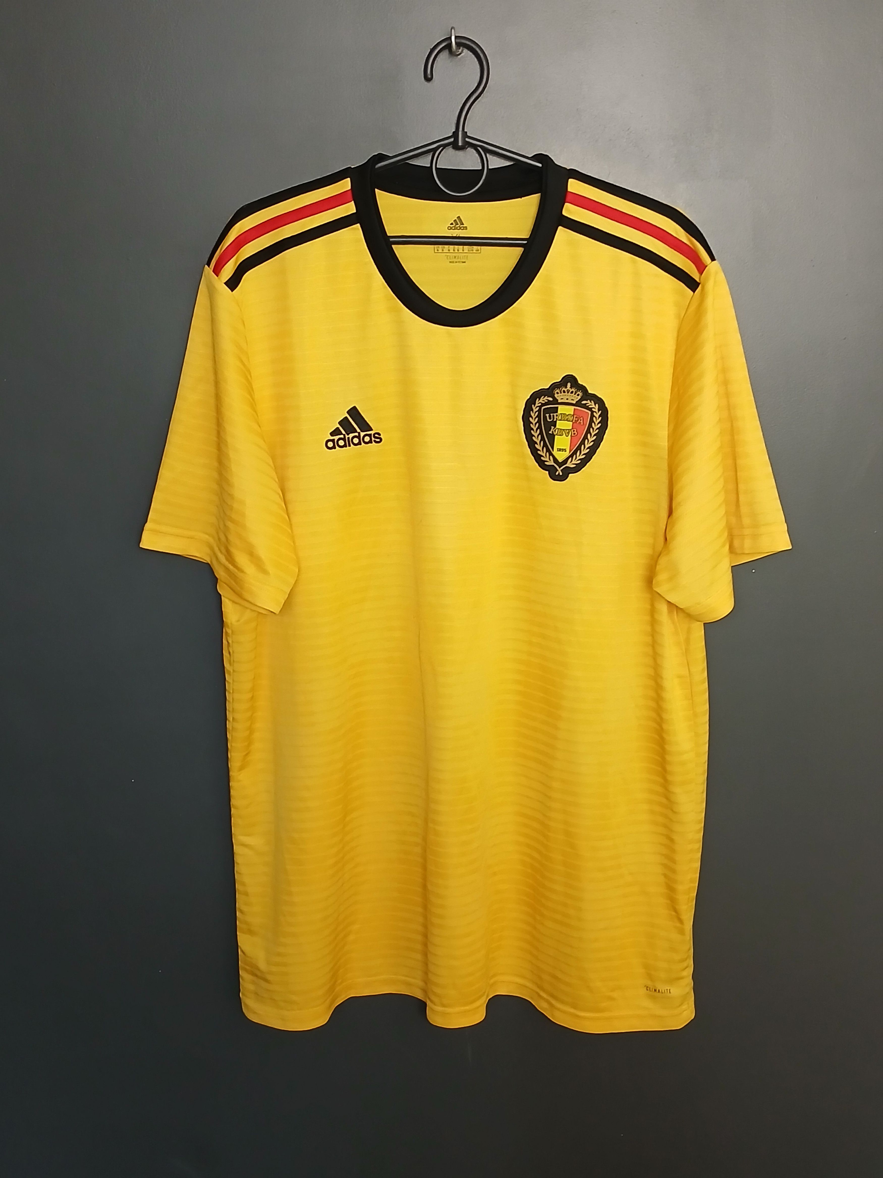 Adidas Belgium National Football Team 2018 Away Jersey T-Shirt Size US XL / EU 56 / 4 - 1 Thumbnail