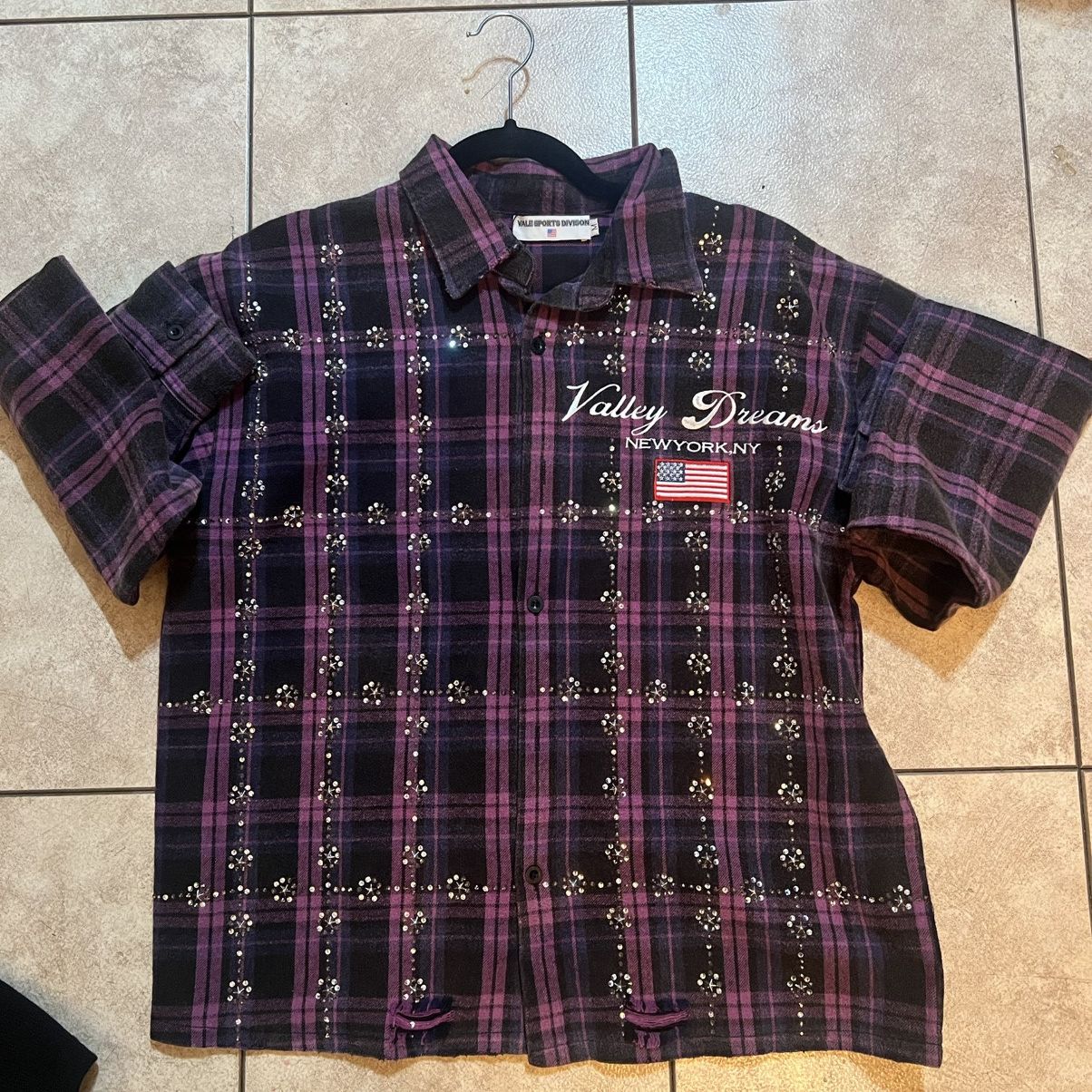 Vale Vale Rhinestone flannel Size Medium Size US M / EU 48-50 / 2 - 1 Thumbnail