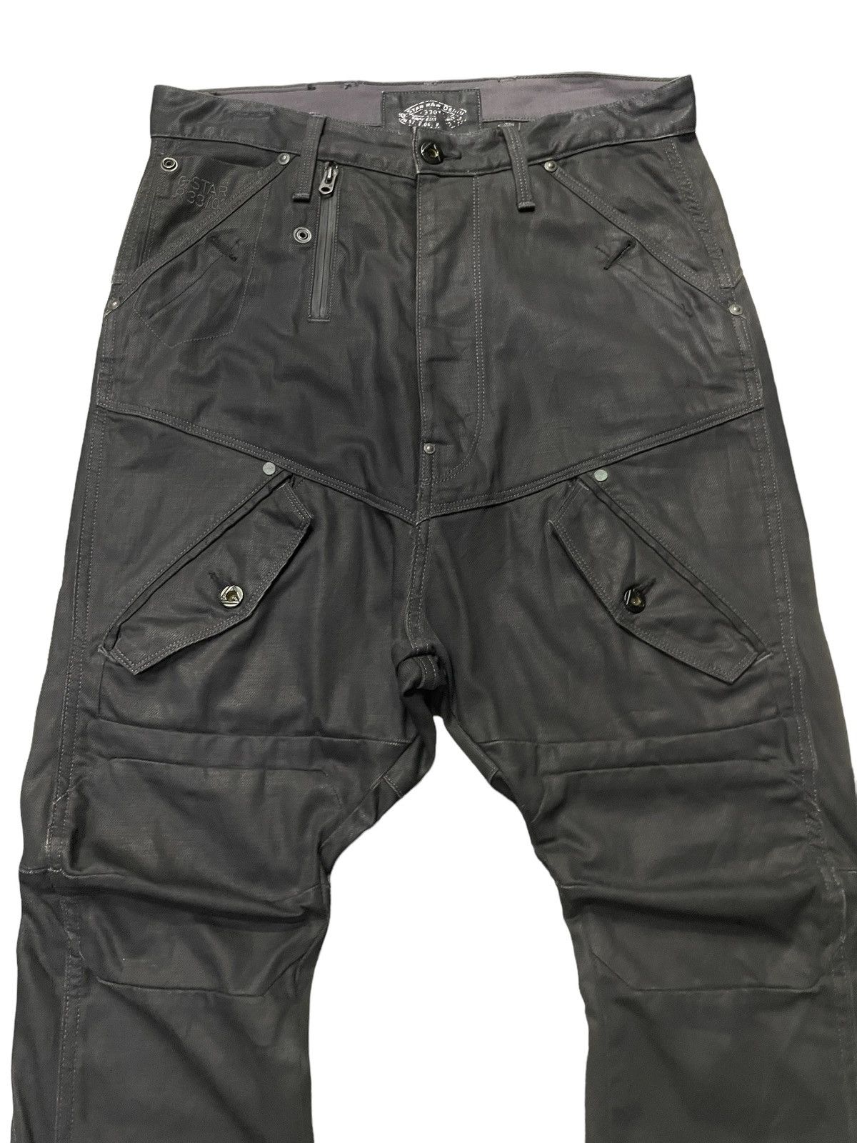 美品 激レア G-STAR RAW SCUBA 5620 サルエル デニムパンツ G star raw Waxed Scuba 5620 baggy massive pocket jeans