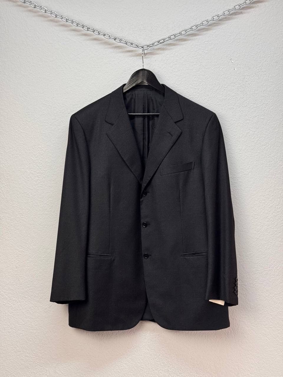 Brioni Brioni Momentano Wool Blazer Checked Jacket Dark Size 54 Size 44R - 1 Thumbnail