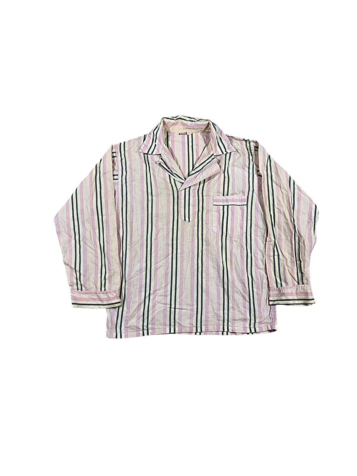 Vintage Vintage 60s Cotton Pajama Flannel Shirt Pink Size S / US 4 / IT 40 - 1 Thumbnail