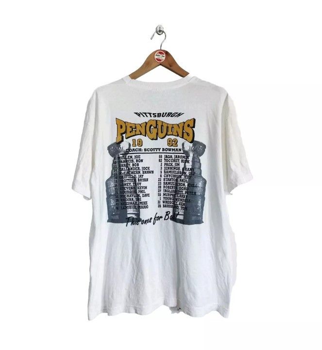 Fruit Of The Loom × Vintage Vintage Pittsburgh Penguins 1992 Champions Players t-shirt Size US XL / EU 56 / 4 - 2 Thumbnail