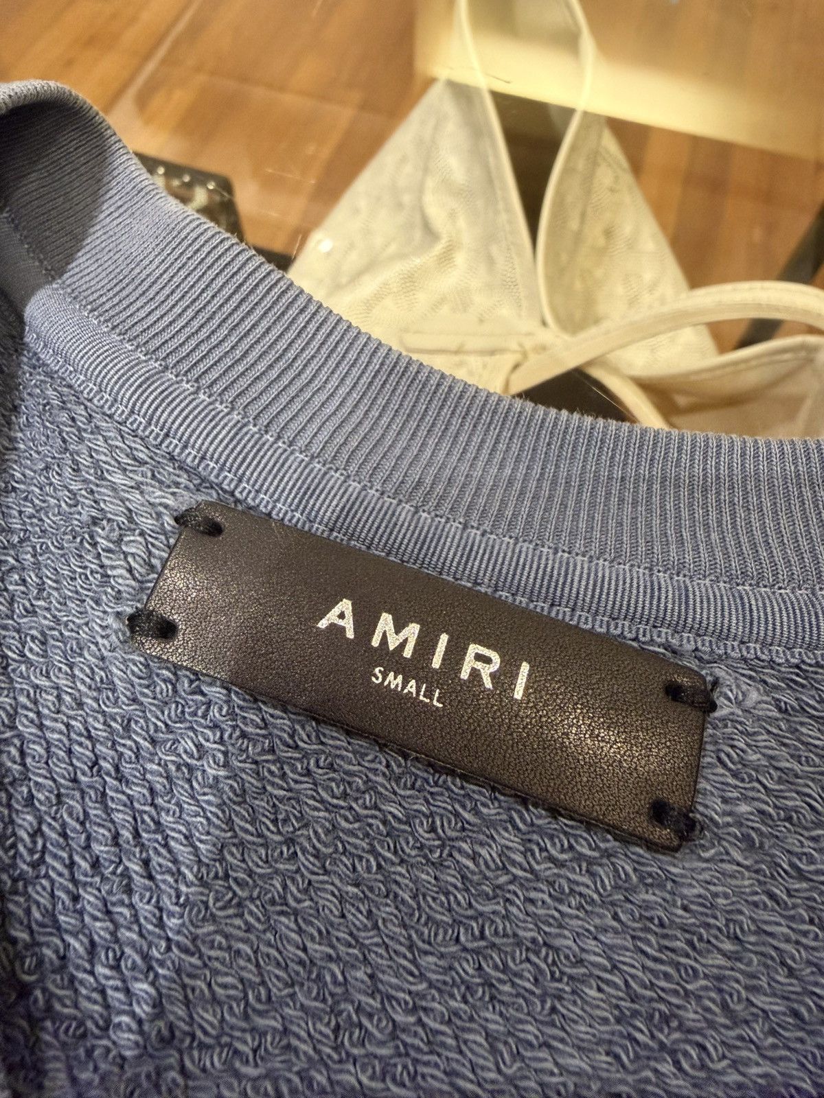 Amiri Amiri Beverly Hills Crewneck - Slate Blue Size US S / EU 44-46 / 1 - 3 Thumbnail