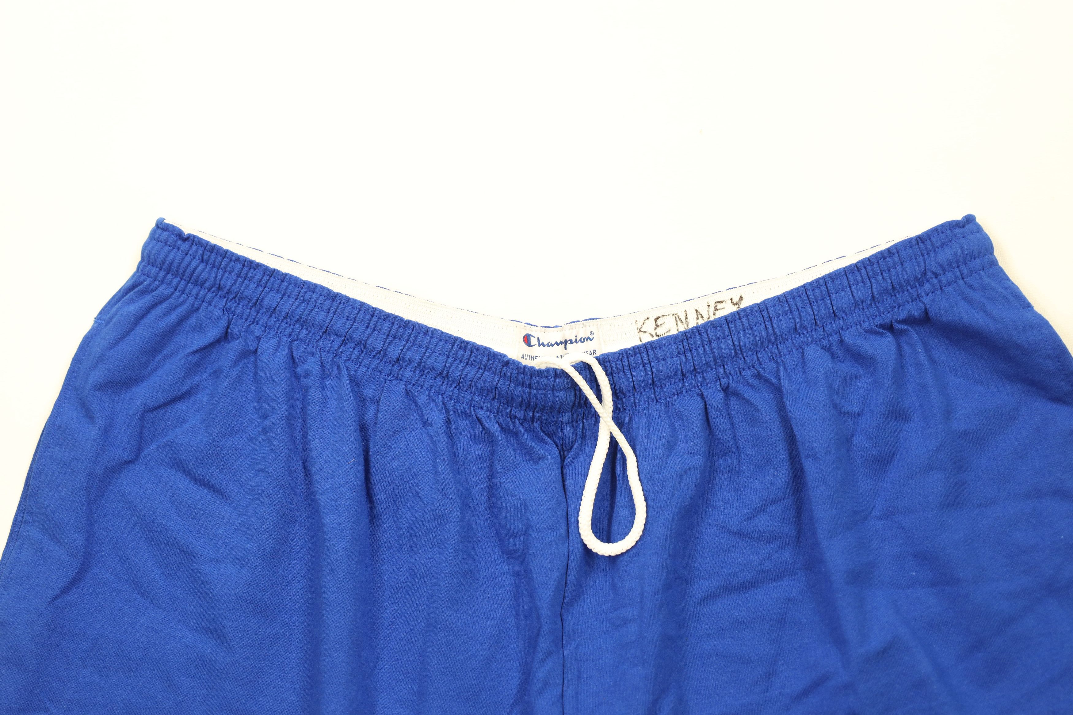 Champion Vintage Champion Classic Logo Above Knee Shorts Blue Cotton Size US 38 / EU 54 - 2 Thumbnail