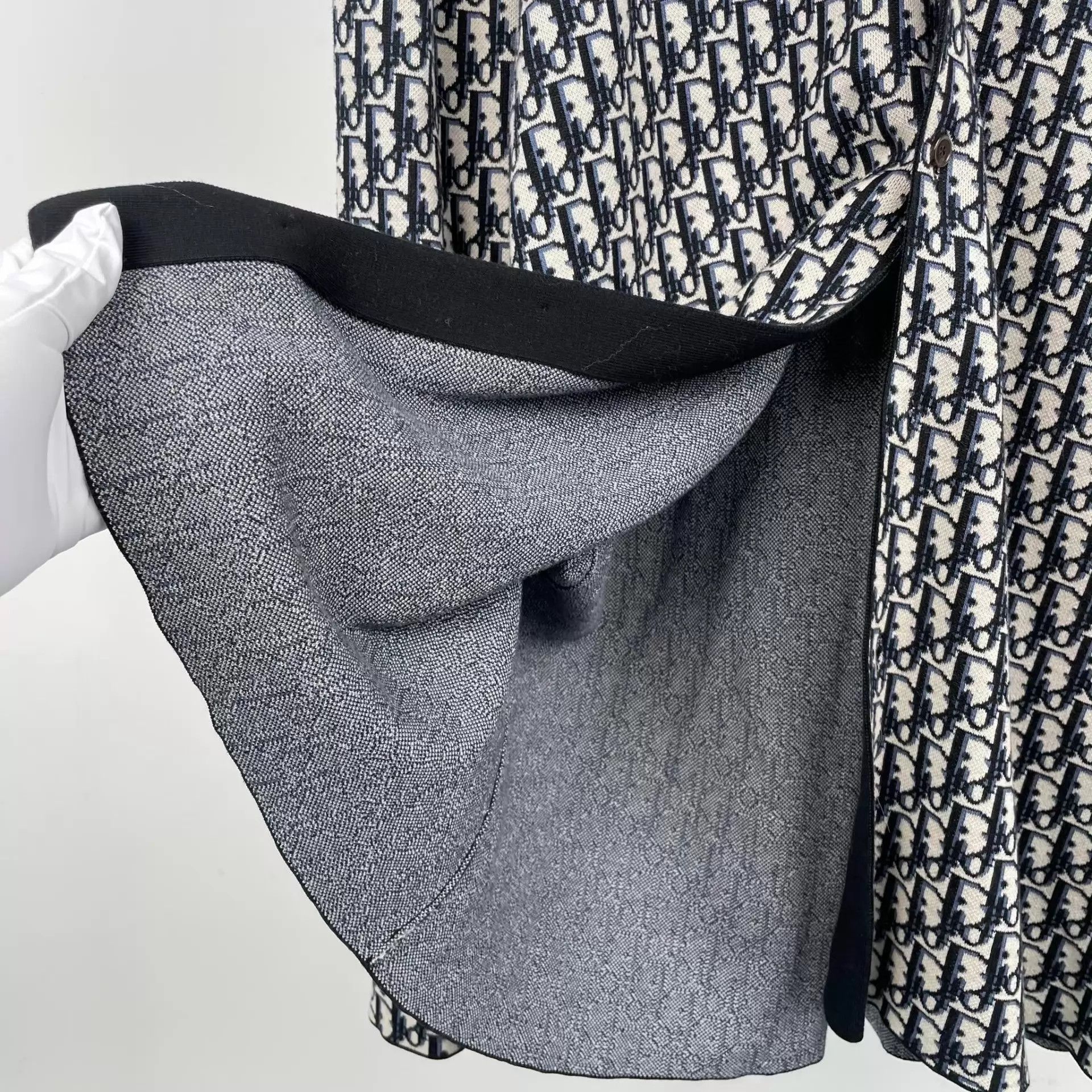 Dior Dior Cotton All-Over Print Gray M Jacket Size US L / EU 52-54 / 3 - 8 Thumbnail