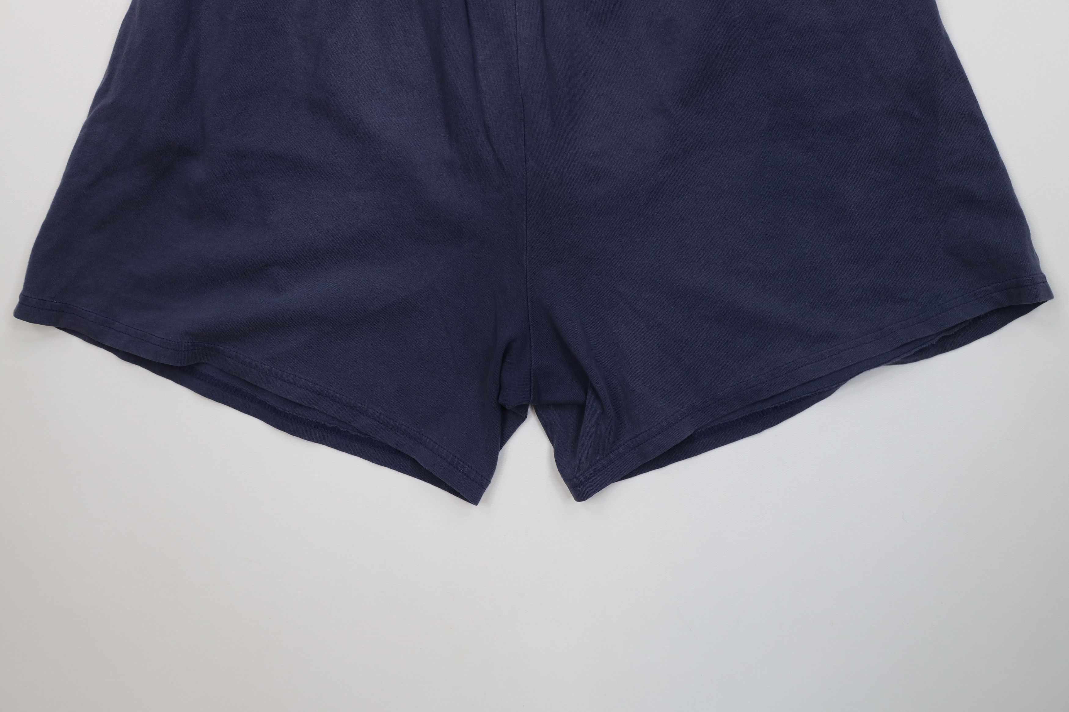 Vintage Vintage 90s Y2K Streetwear Blank Above Knee Dad Shorts Blue Size US 34 / EU 50 - 11 Thumbnail