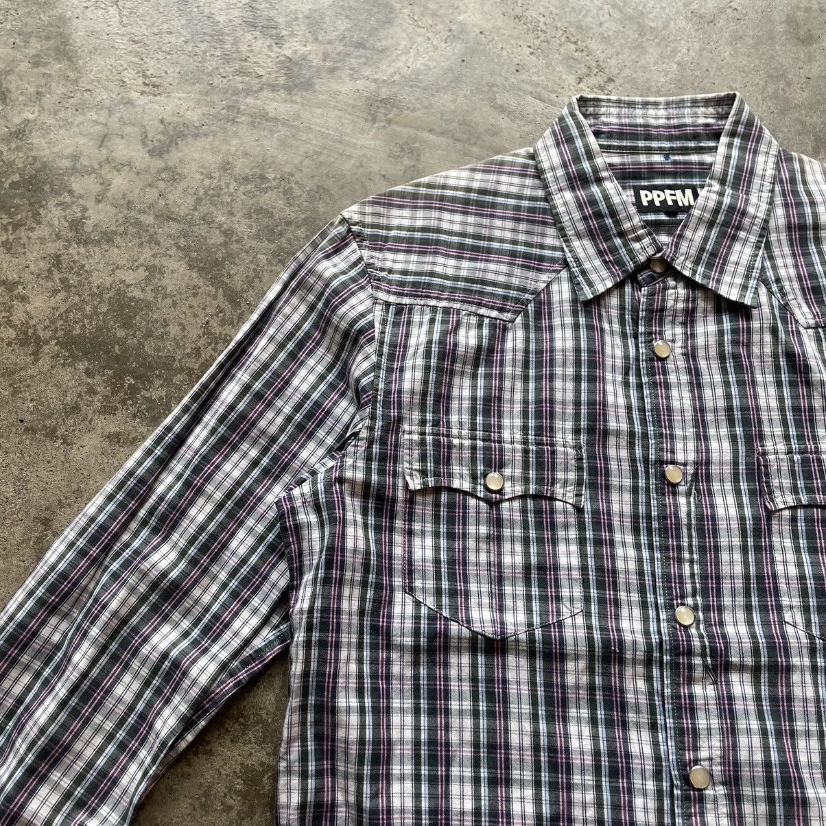 Japanese Brand × PPFM × Vintage 🔥🔥🇯🇵PPFM Anarchy Manchester Checkerd Western Buttons Shirts Size US M / EU 48-50 / 2 - 9 Thumbnail