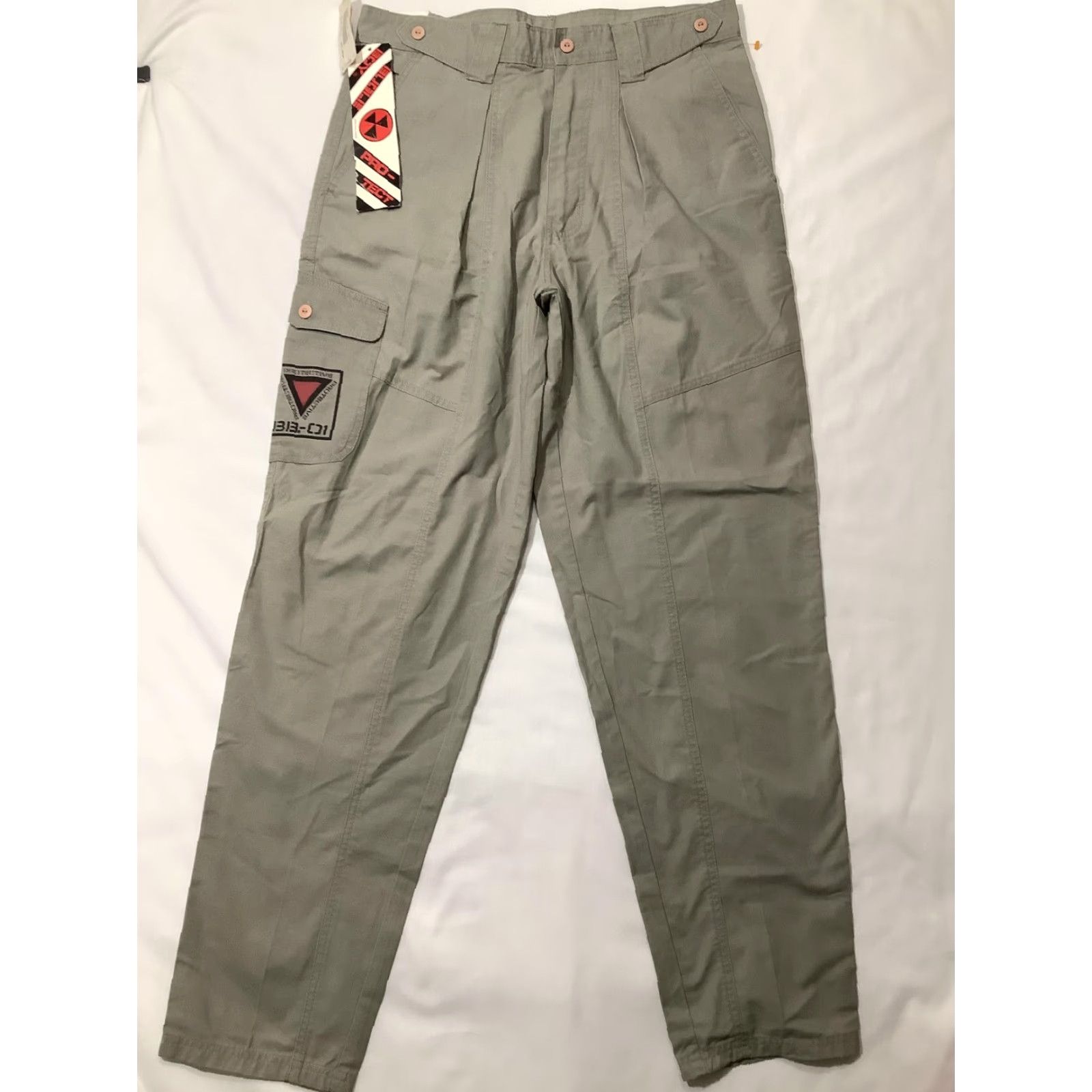 Bugle Boy Bugle Boy Pants Mens 34x33 Green Pleated Front Cargo Pocket 90's Sears Vintage Size US 34 / EU 50 - 2 Thumbnail