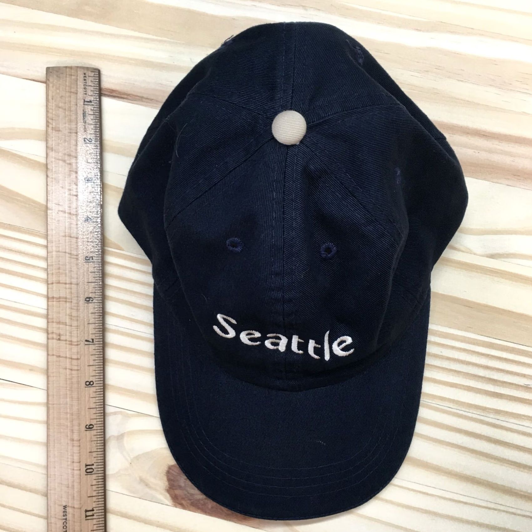 Vintage Kee & Ed Baseball Hat Mens Blue One Size Curved Brim Embroidered Logo Seattle Size ONE SIZE - 4 Thumbnail
