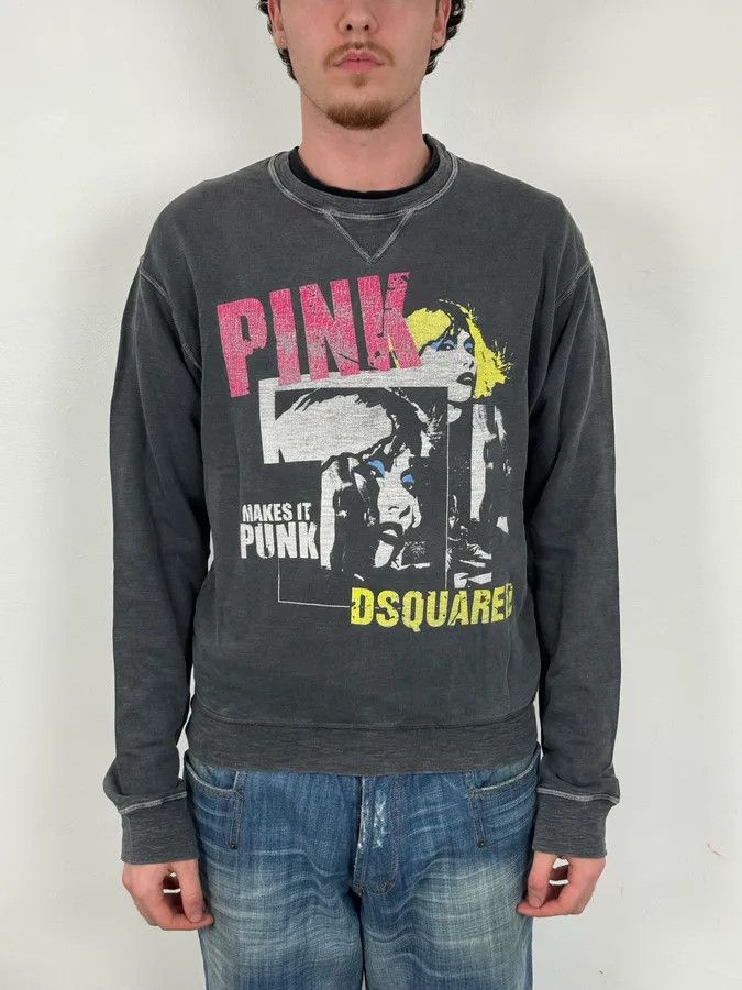 Dsquared2 AW2008 Dsquared2 Punk Grey Rock Crewneck Sweater Size US M / EU 48-50 / 2 - 1 Thumbnail