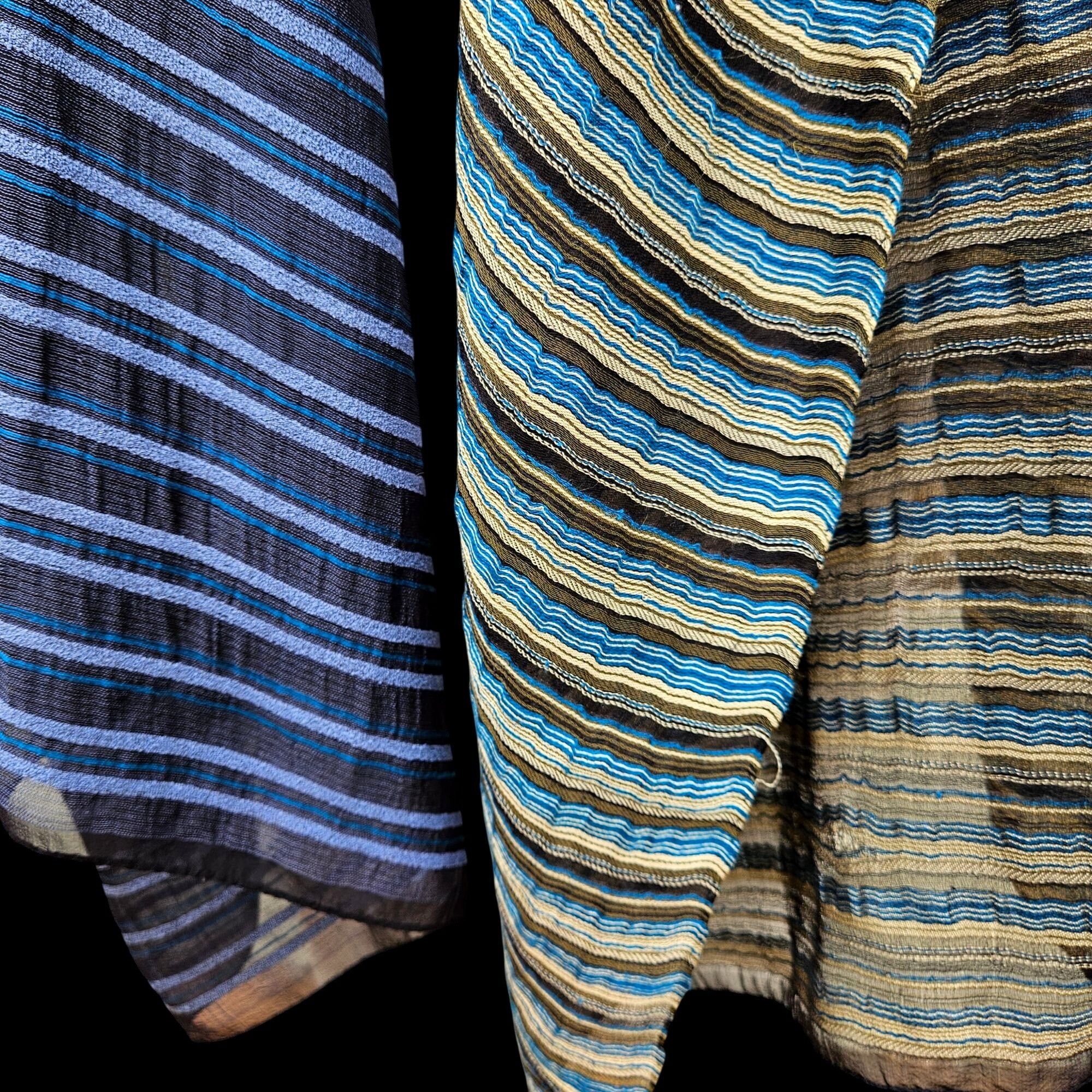 Etro Vintage Etro Milano 40% Silk Woven Stripe Shawl 26 x 80" Size ONE SIZE - 11 Thumbnail