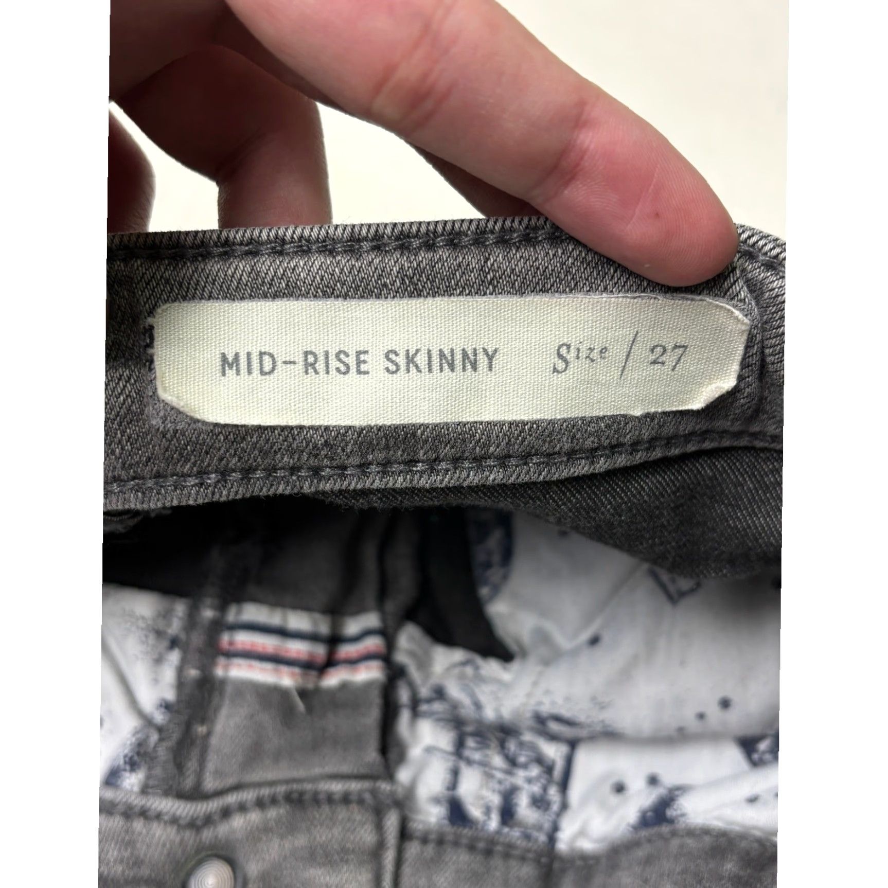 Vintage VINTAGE Pilcro And The Letterpress Mid Rise Skinny Jeans Women's 28X28 Grey Wash Denim Size 28" / US 6 / IT 42 - 6 Thumbnail