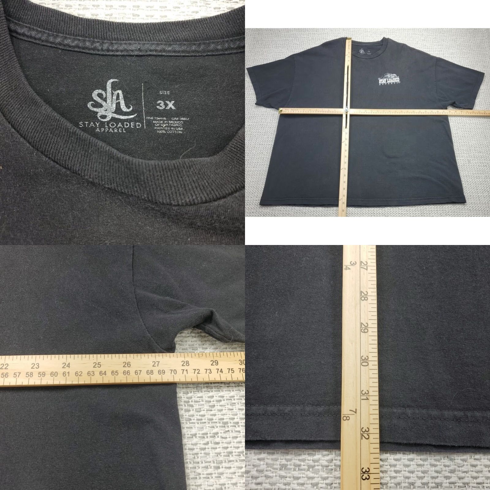 Vintage VINTAGE Stay Loaded Trucker Tee Shirt Mens 3XL Black Its a Trucker Thing 1% Size US XXL / EU 58 / 5 - 8 Thumbnail