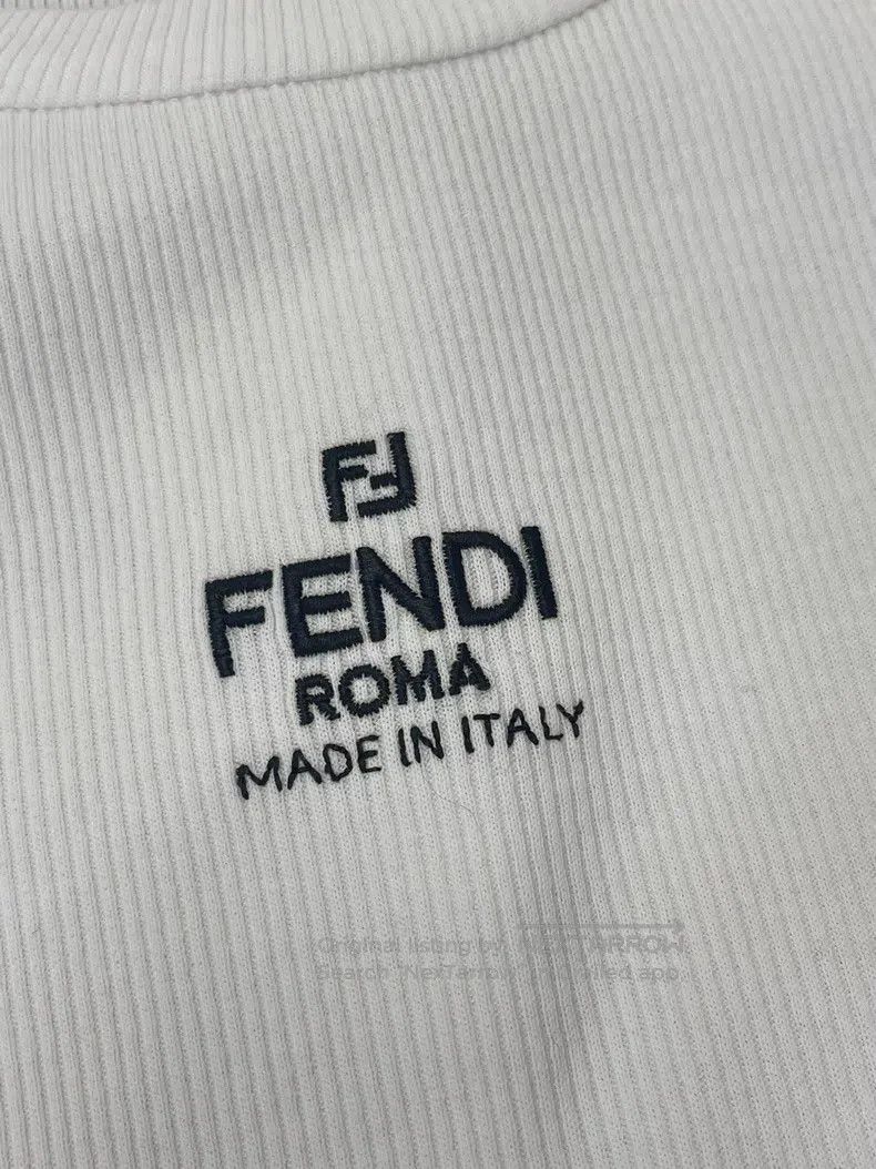 Fendi Fendi White Letter Knit Long Sleeve Underwear Size S / US 4 / IT 40 - 2 Thumbnail