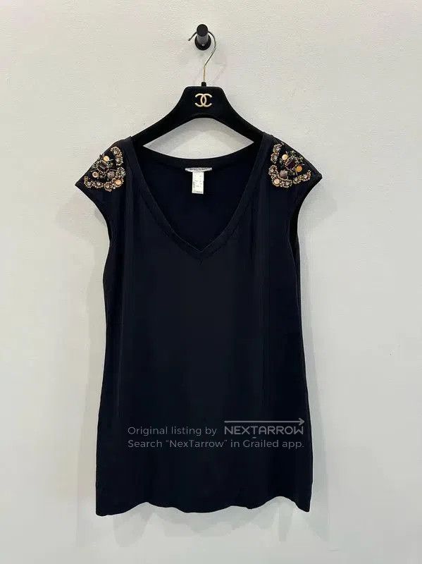 Balmain Balmain Black Cotton T-Shirt for Women . Size M / US 6-8 / IT 42-44 - 1 Thumbnail
