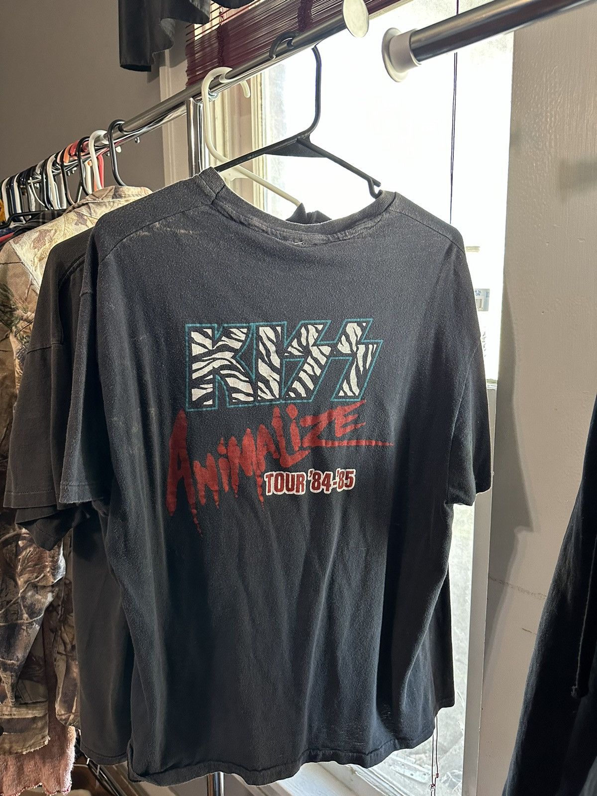 Vintage Vintage faded grey kiss Animalize tour 1984-85 Tee Size US M / EU 48-50 / 2 - 2 Thumbnail