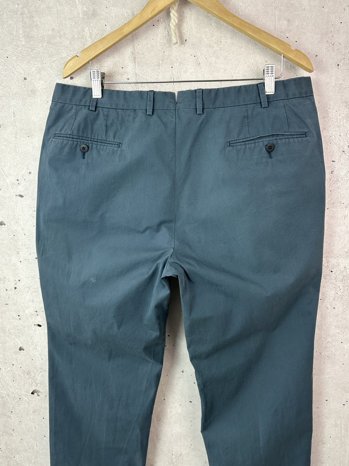 Ermenegildo Zegna Ermenegildo Zegna Slim-fit Blue Cotton Men’s Chino Pants Size US 36 / EU 52 - 9 Thumbnail