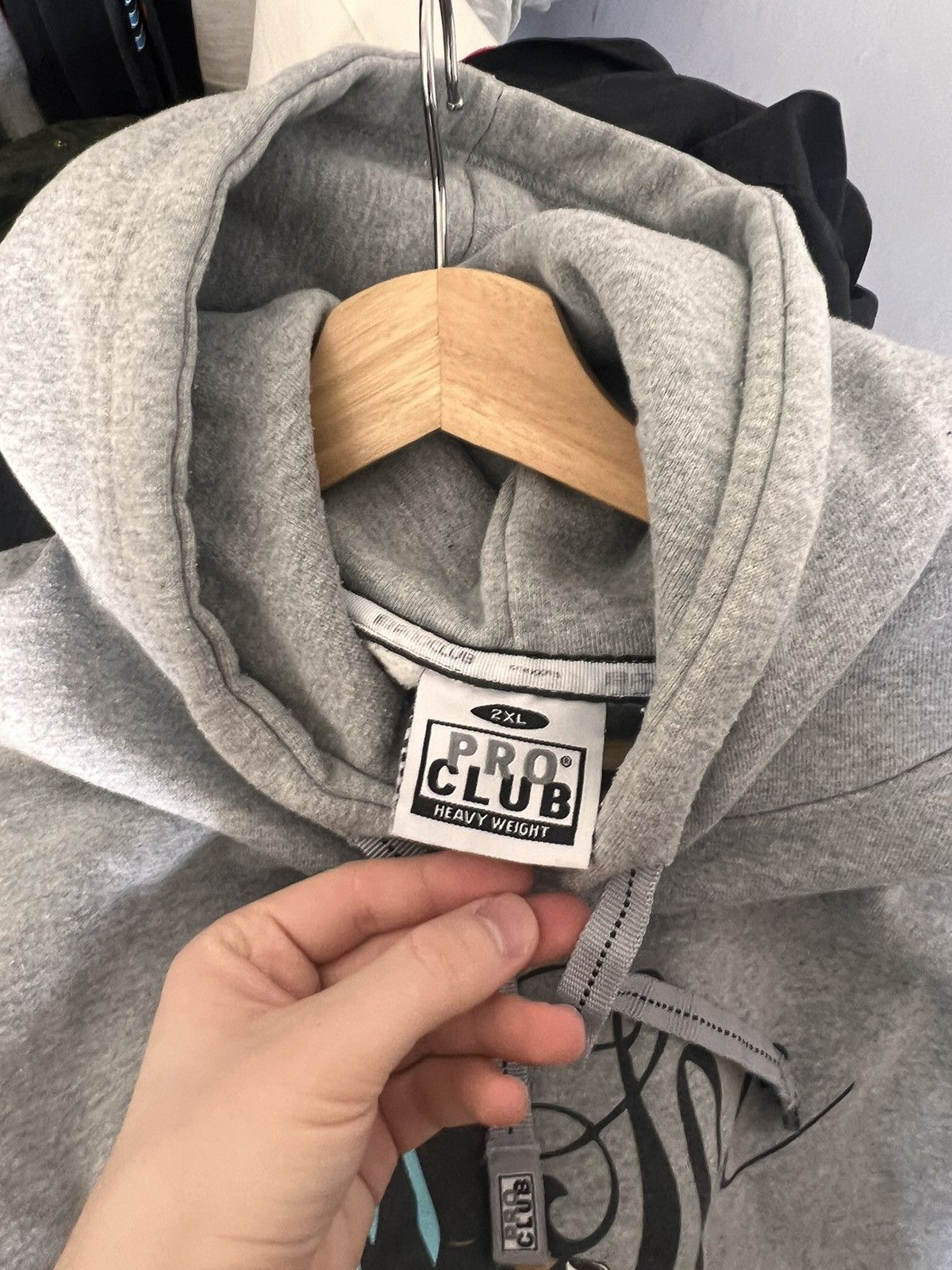 Rap Tees Vintage 90s Pro Club Rap Hip Hop Band Hoodie Xxl grey Size US XXL / EU 58 / 5 - 5 Thumbnail