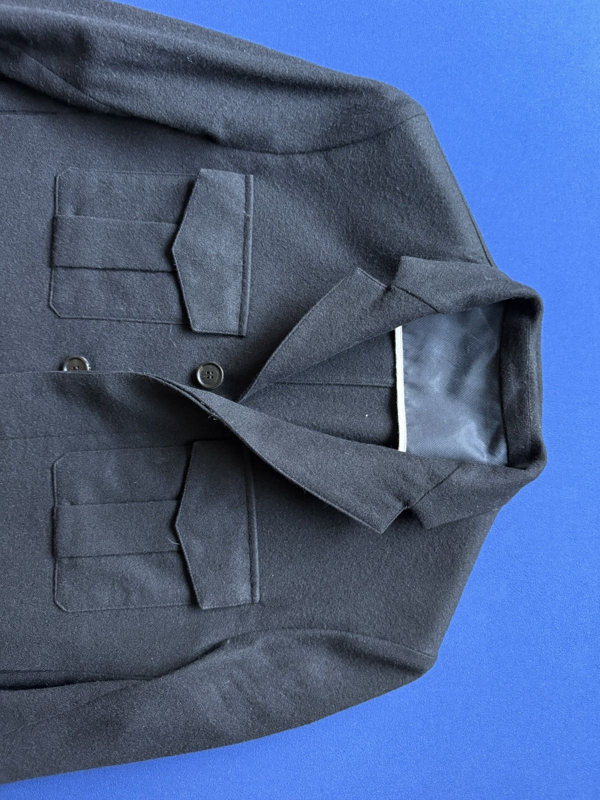 Dior Dior Homme - Kris Van Assche - 2009 F/W Wool Cropped Jacket Size US S / EU 44-46 / 1 - 4 Thumbnail