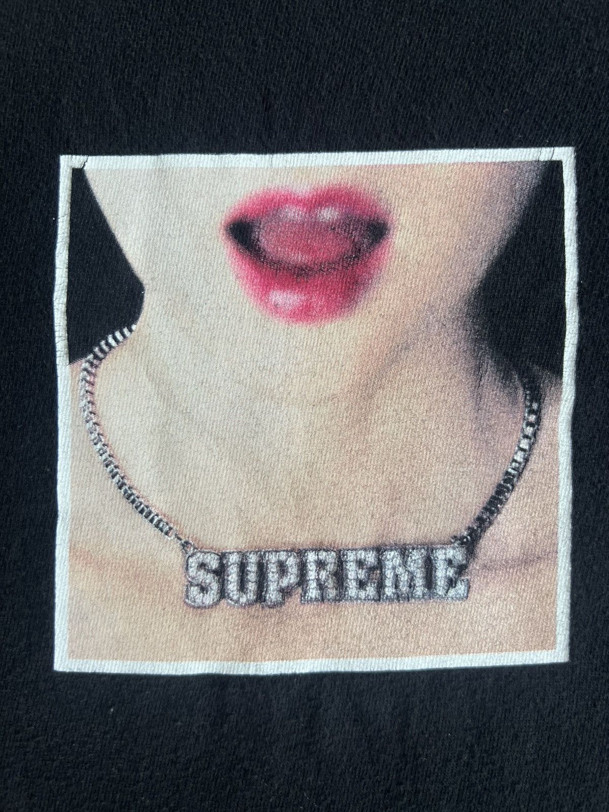 Streetwear × Supreme × Vintage SS18 Supreme Necklace Tee - Black 