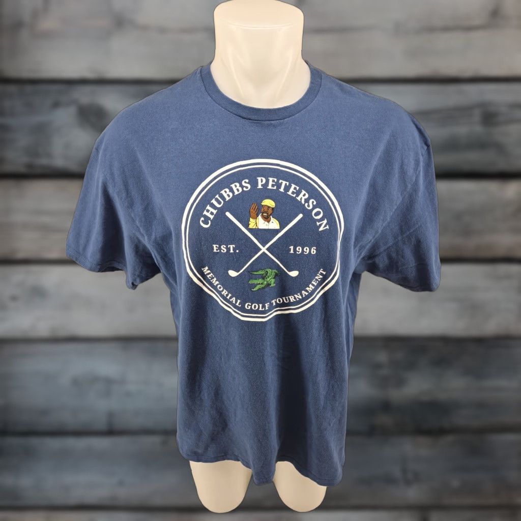 Delta VINTAGE CHUBBS PETERSON Golf Tournament T-SHIRT 2XL Blue Happy Gilmore Mens Shirt Short Sleeve Size US XXL / EU 58 / 5 - 1 Thumbnail
