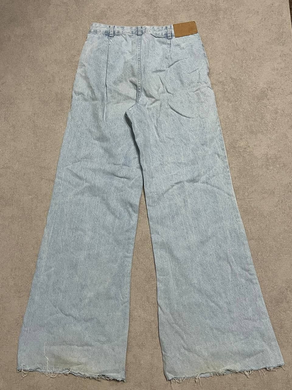 Shein Women`s Crazy Flared Blue Distressed Jeans Denim Shein Sz 28 Size 28" / US 6 / IT 42 - 2 Thumbnail