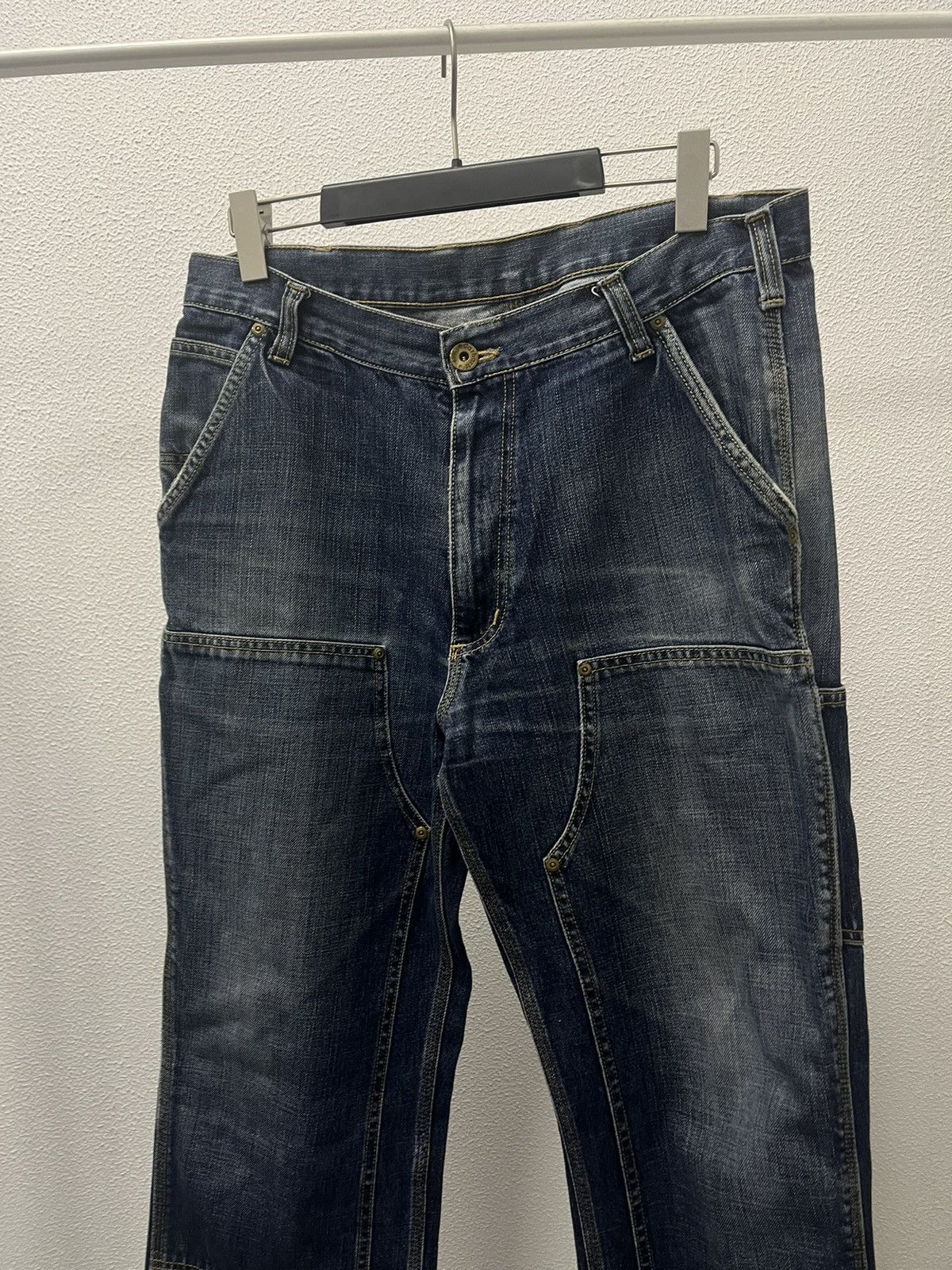 Carhartt × Vintage CARHARTT VINTAGE DOUBLE FRONT LOGGER JEANS Size 34x32 Size US 34 / EU 50 - 4 Thumbnail