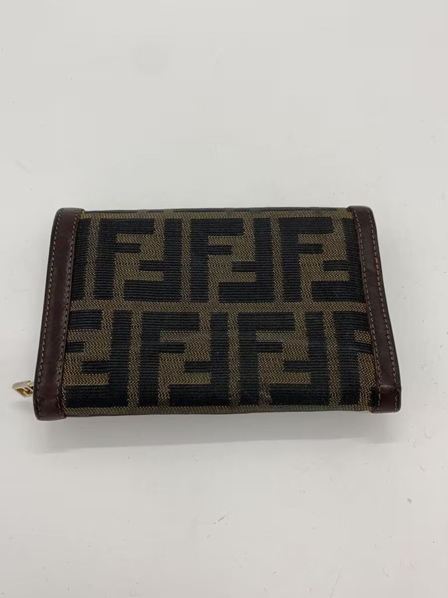 Fendi Fendi Zucca Canvas Bi-Fold Wallet Brown Monogram Size ONE SIZE - 2 Thumbnail