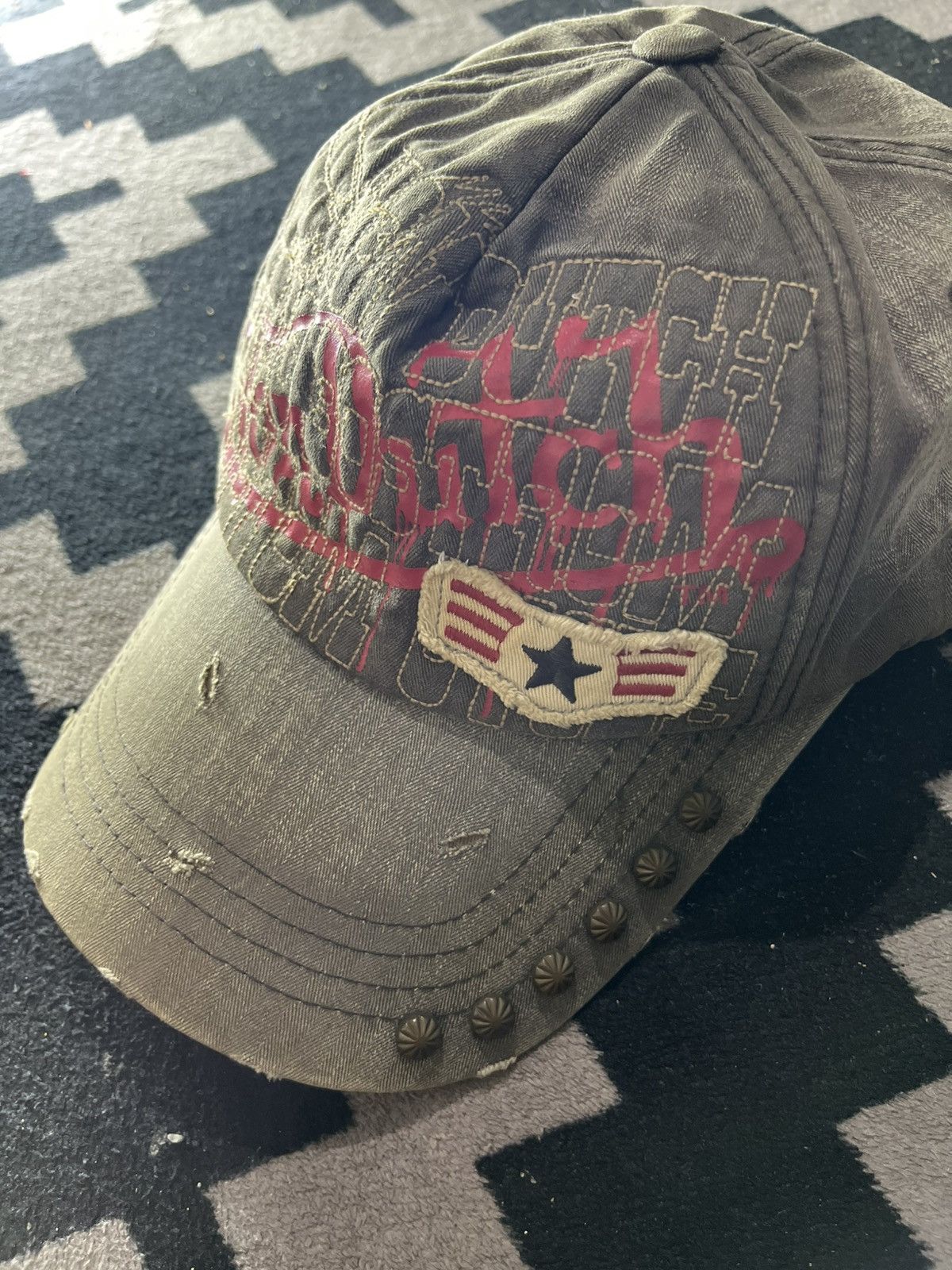 Von Dutch Vintage von dutch distressed studed hats Size ONE SIZE - 2 Thumbnail
