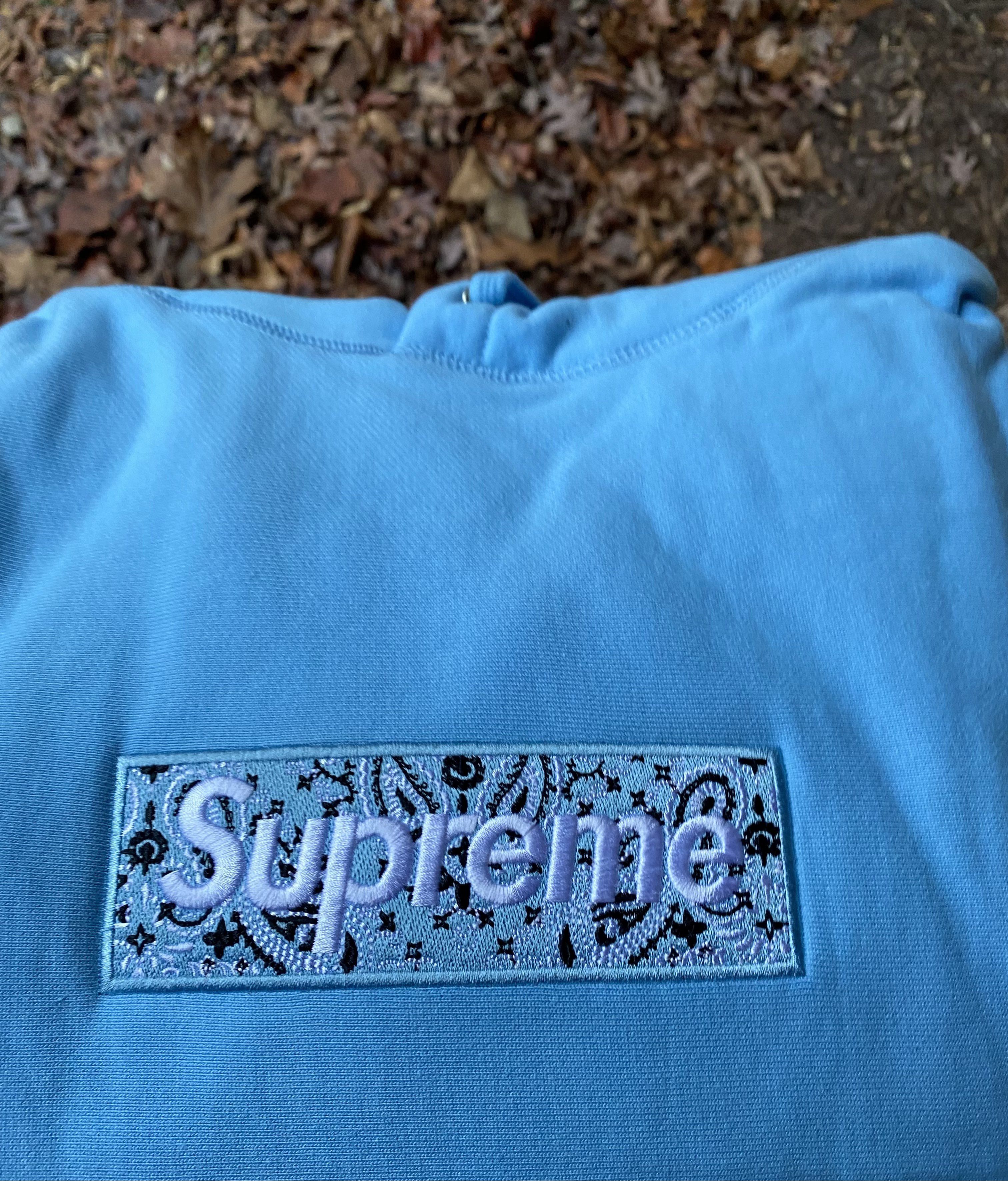 Supreme bandana box logo baby blue hotsell