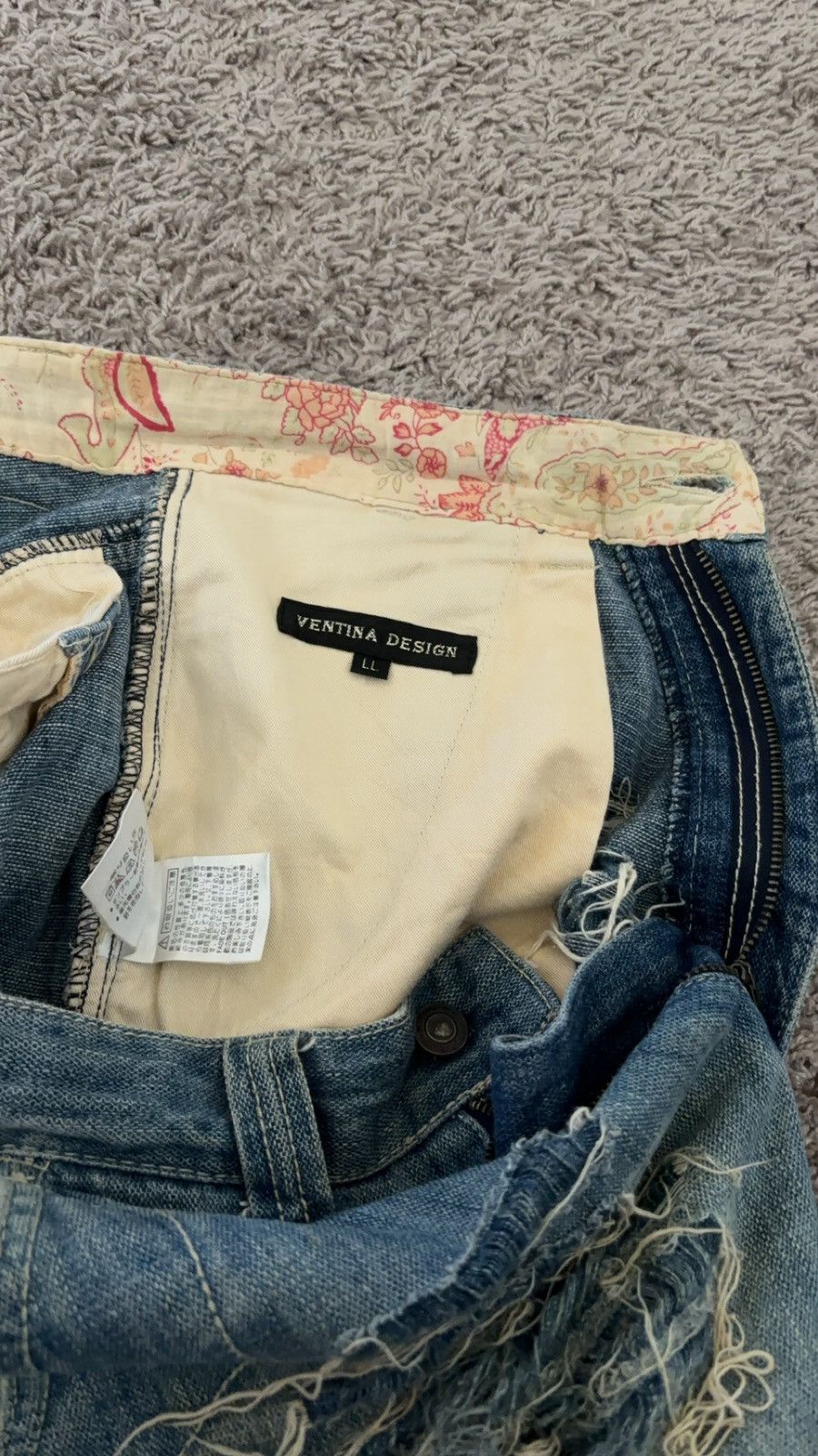 Japanese Brand × Vintage Ventina Design Distressed Denim Jean Shorts Size US 32 / EU 48 - 5 Thumbnail