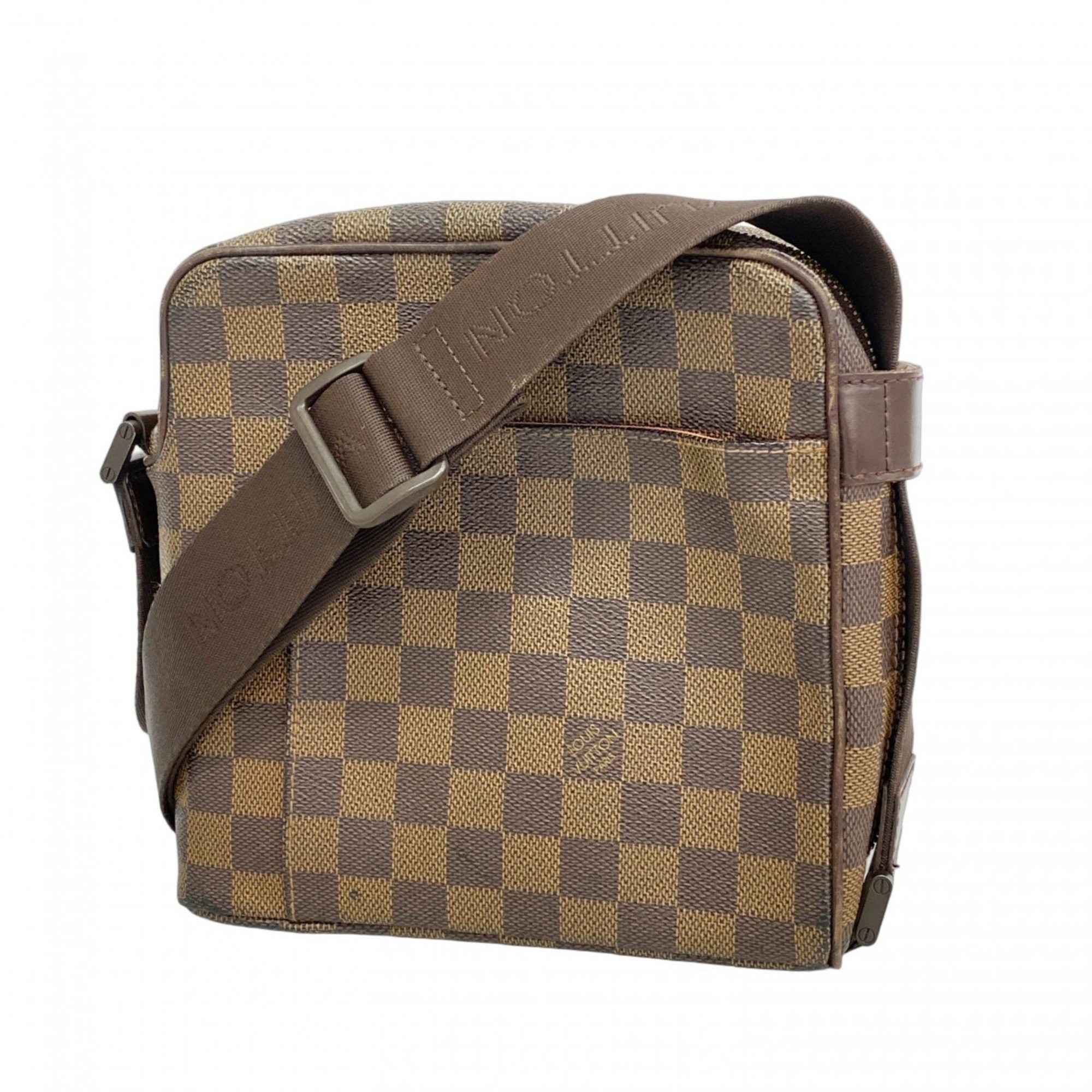 Louis Vuitton Shoulder Bag Damier Olaf Pm N41442 Ebene Ladies, Women's