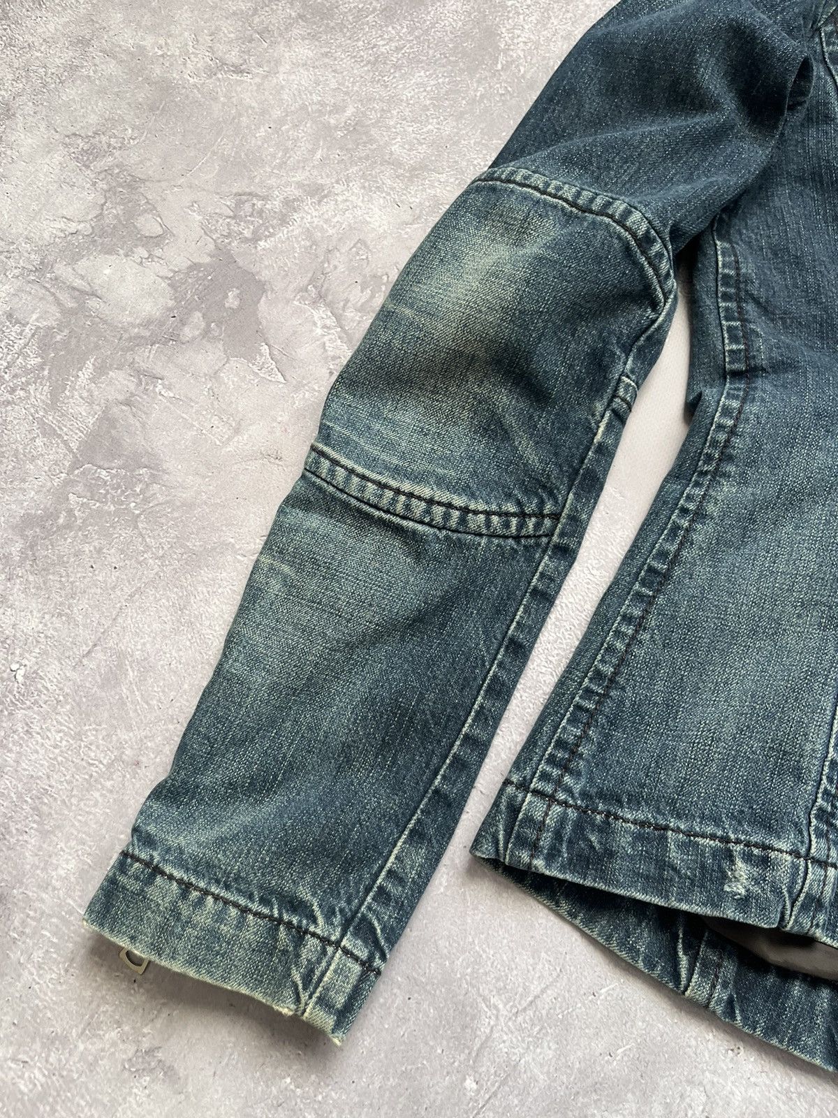 Honda Vintage Honda Racing Biker Gas Denim Jacket Blue Size L / US 10 / IT 46 - 9 Thumbnail