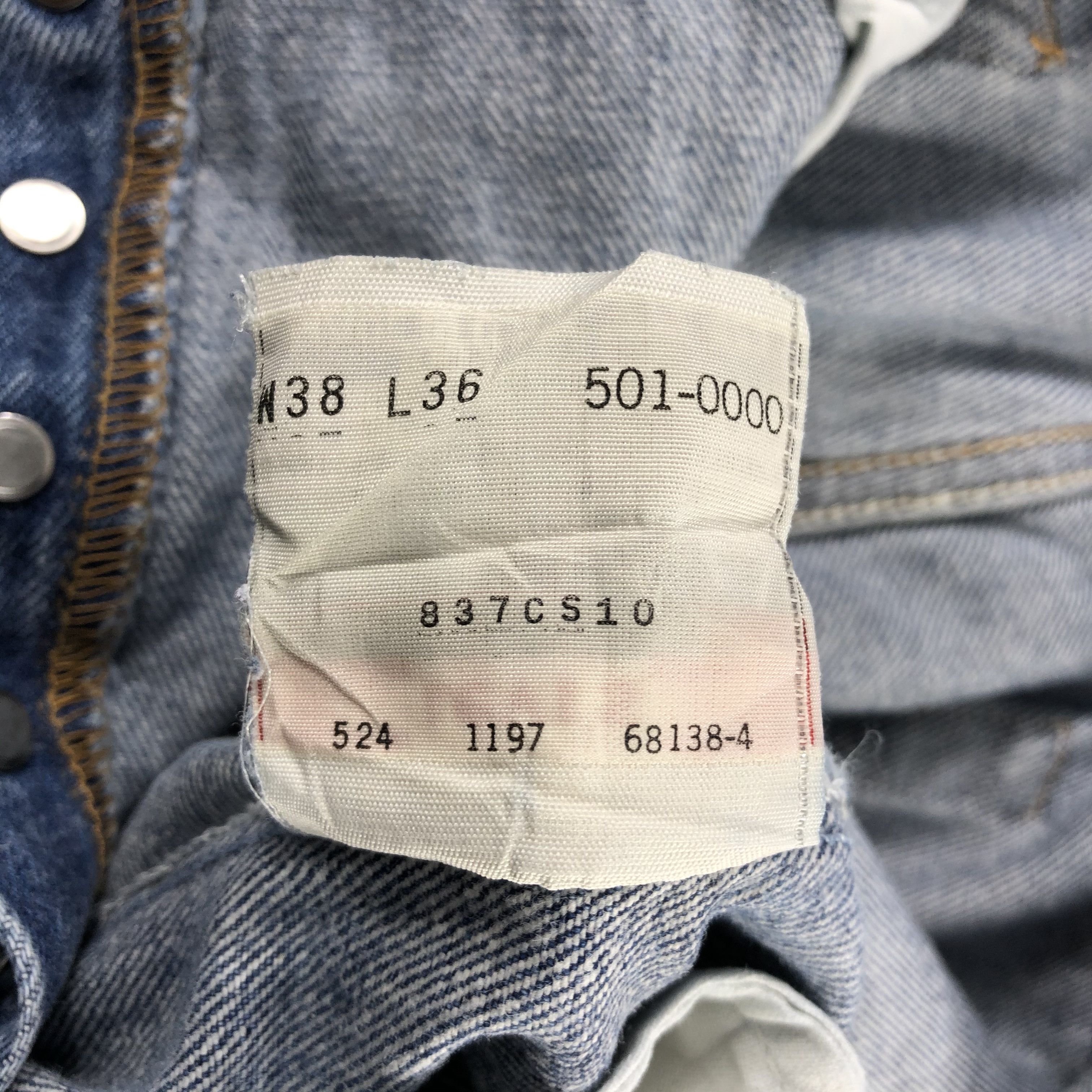 Levi's × Vintage Vintage 90s Levis 501 Jeans-JM2869 Size US 37 - 12 Thumbnail