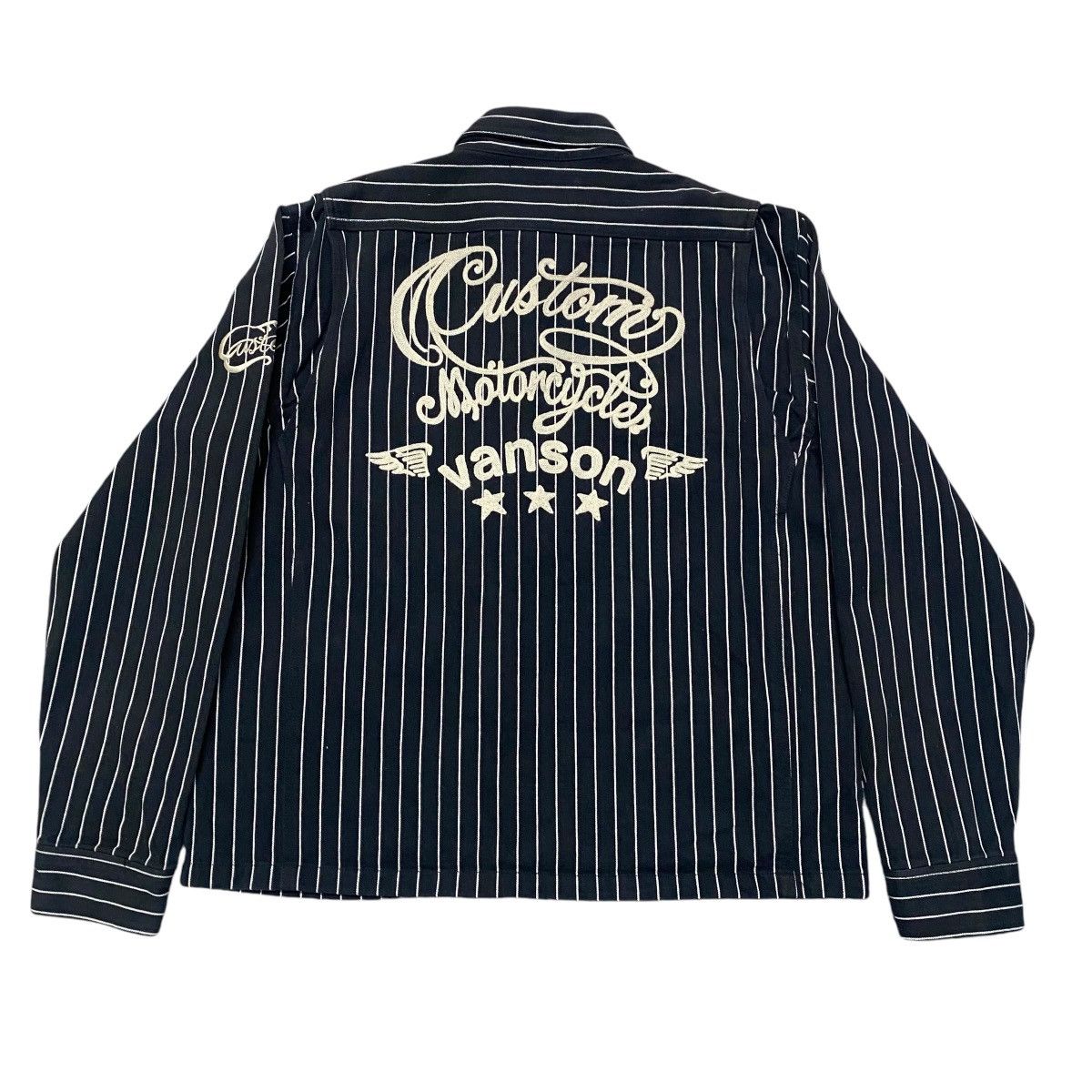 Vanson Leathers Vanson Leather Work Shirt Stripe Duck Canvas Size US XL / EU 56 / 4 - 13 Thumbnail