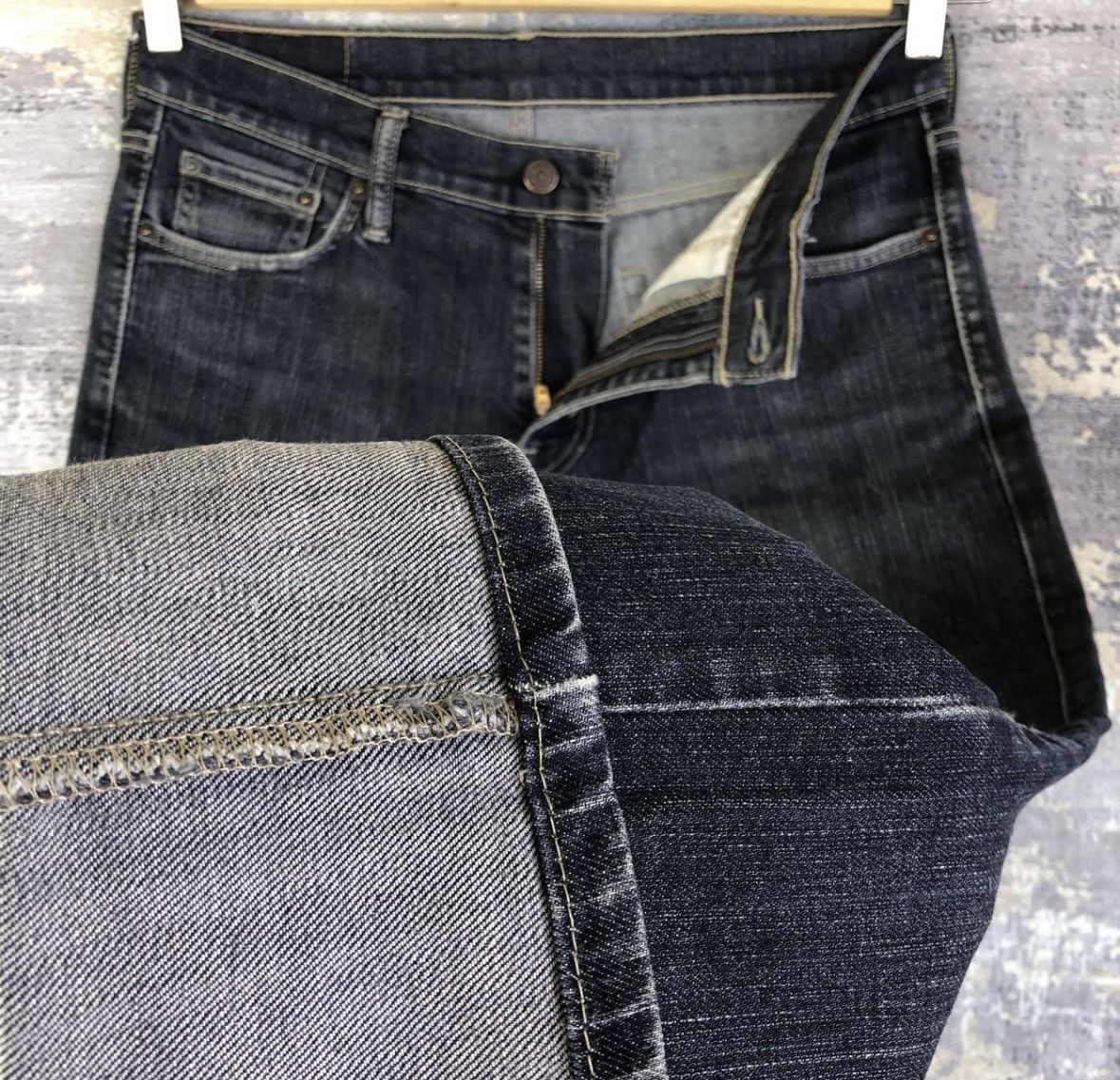 Jean × Levi's × Vintage Vintage Levi’s Dark Blue Denim Jeans Size US 32 / EU 48 - 8 Thumbnail