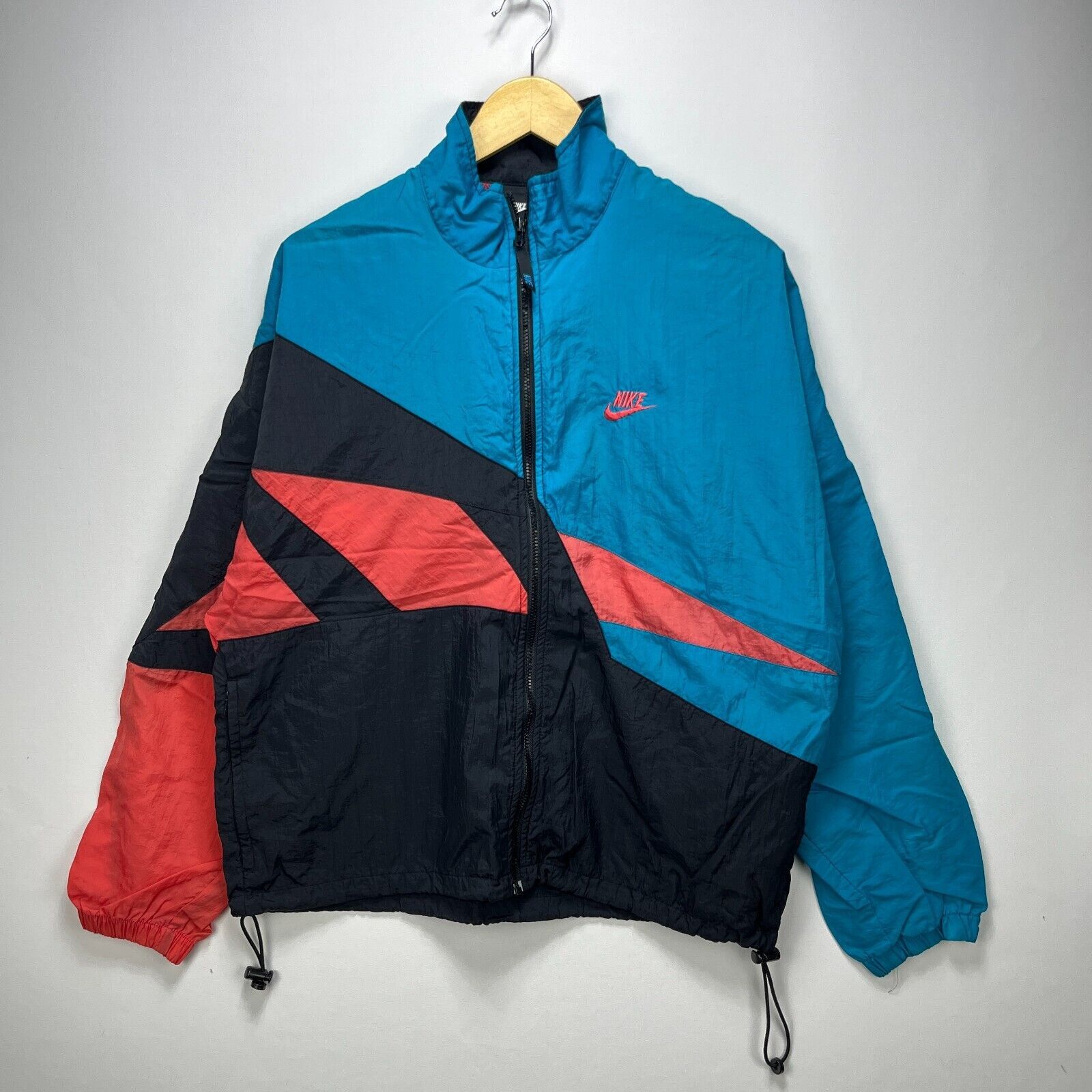 Nike × Vintage Vintage 90s Nike Windbreaker Jacket Medium Size US M / EU 48-50 / 2 - 1 Thumbnail