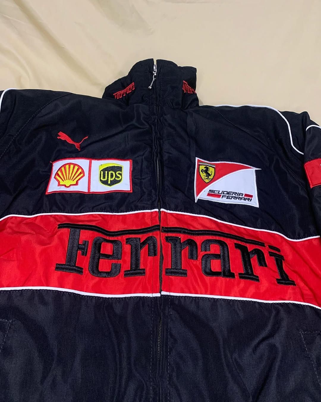 Other Ferrari F1 Vintage Black Racing Jacket Streetwear Rare Size US L / EU 52-54 / 3 - 6 Thumbnail