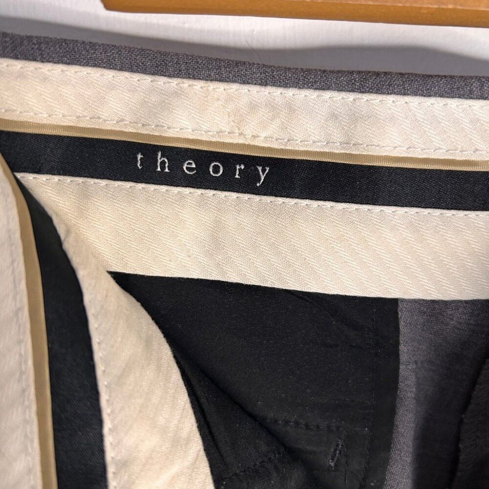 Theory Theory Max 2 Urban Wool Blend Heather Grey Pants Size 4 Size 27" / US 4 / IT 40 - 9 Thumbnail