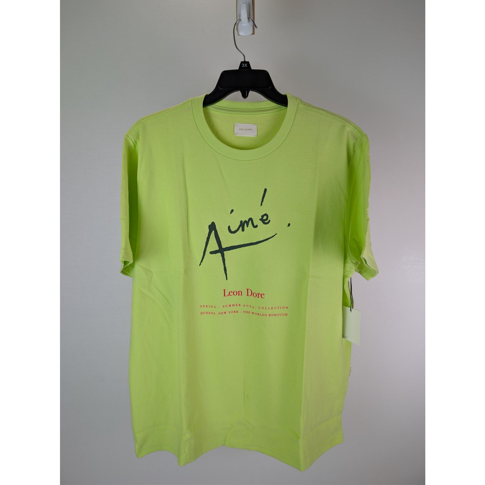 Aime Leon Dore o1rshd1 SS Signature Tee T-Shirt in Sharp Green Size US XL / EU 56 / 4 - 8 Thumbnail