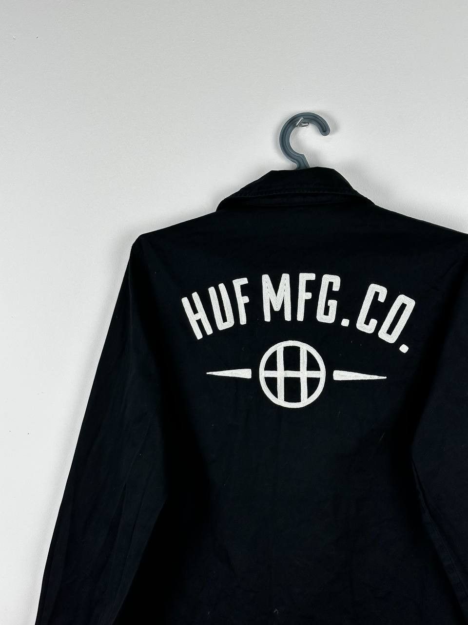 Huf Huf Sample Not For Sale Big Logo Cotton Overshirt Size L Size US L / EU 52-54 / 3 - 9 Thumbnail